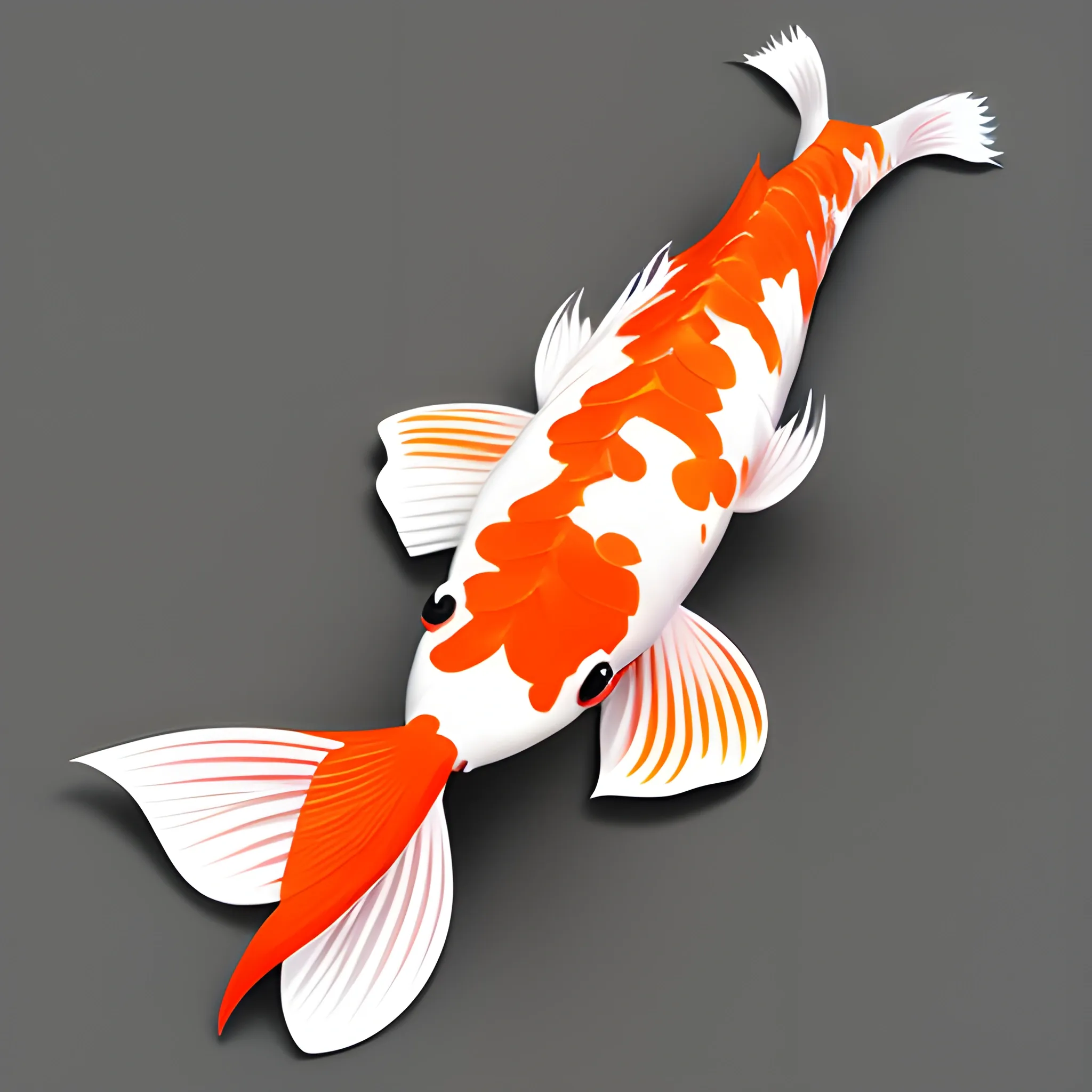 dragon koi, Cartoon, 3D