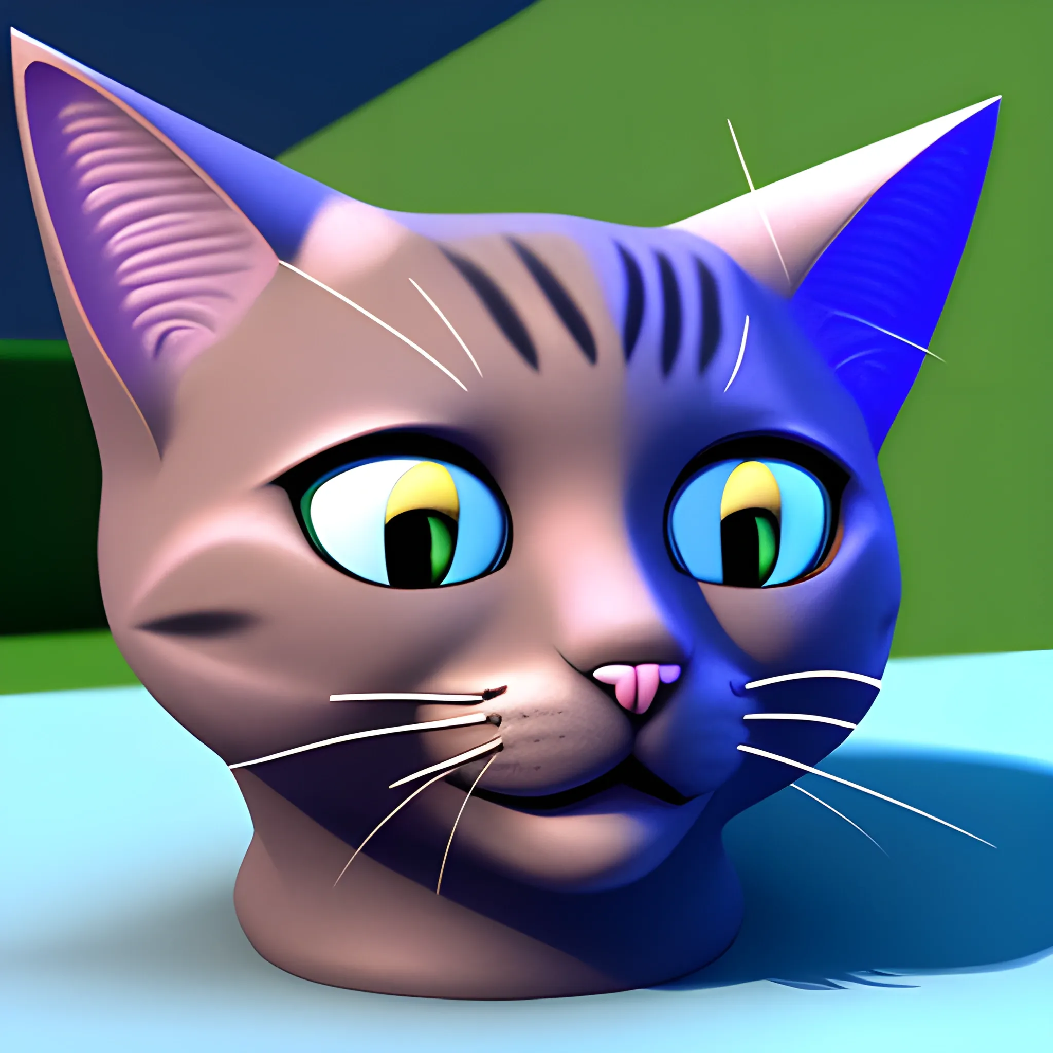 cat, Cartoon, 3D