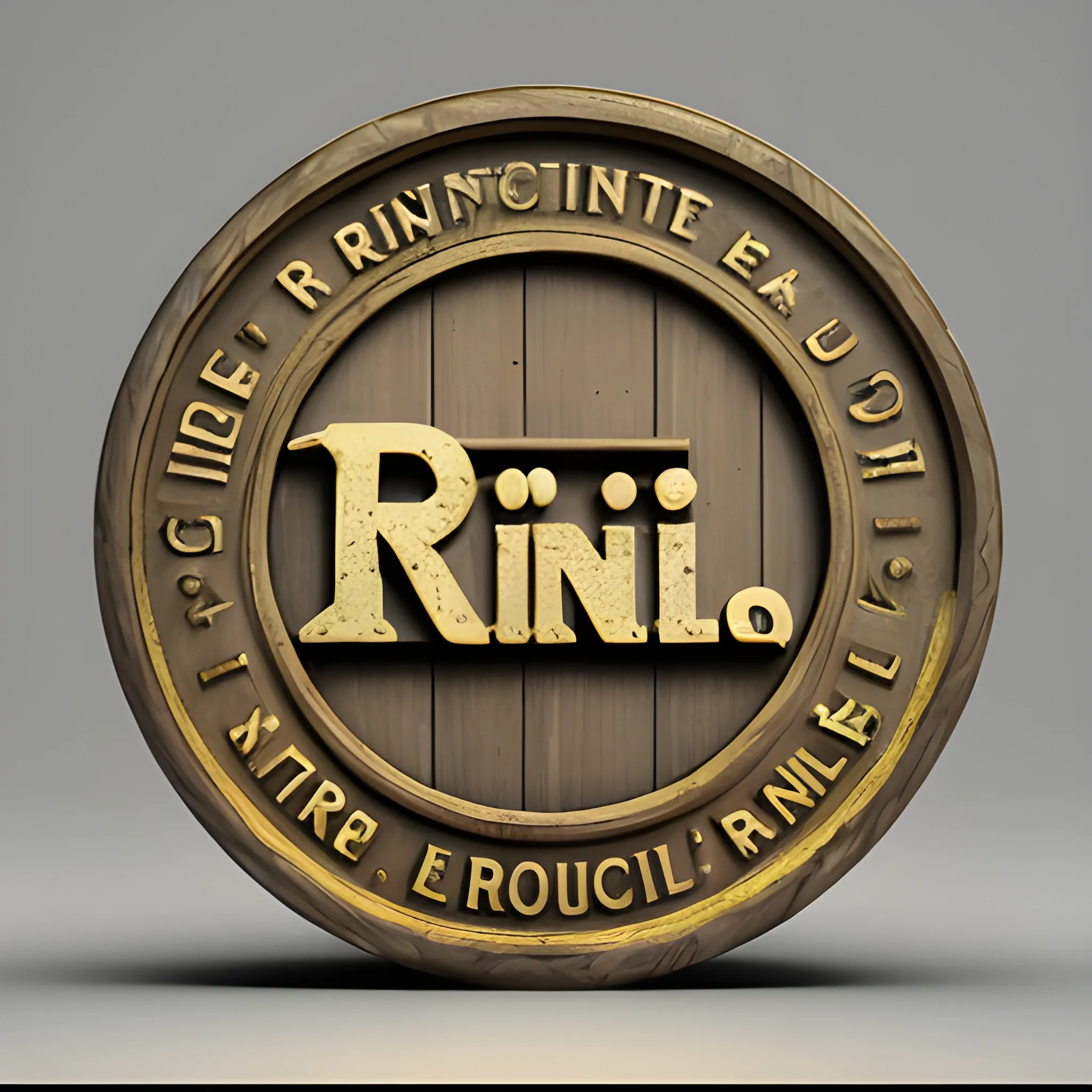 Logo de la palabra "El Rincon del Arte", 3D