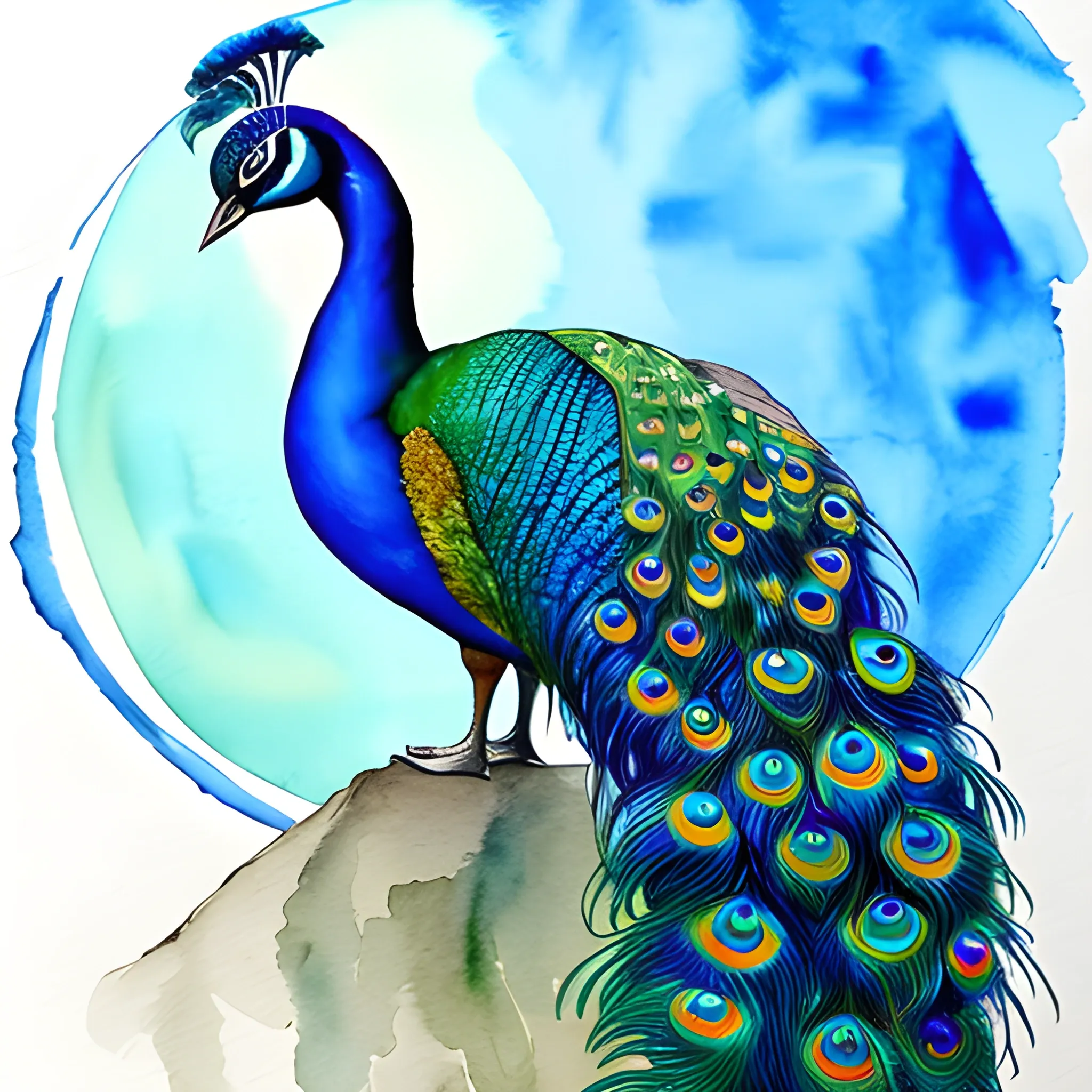 peacock drawing | Oil pastel art, Prismacolor art, Bird art