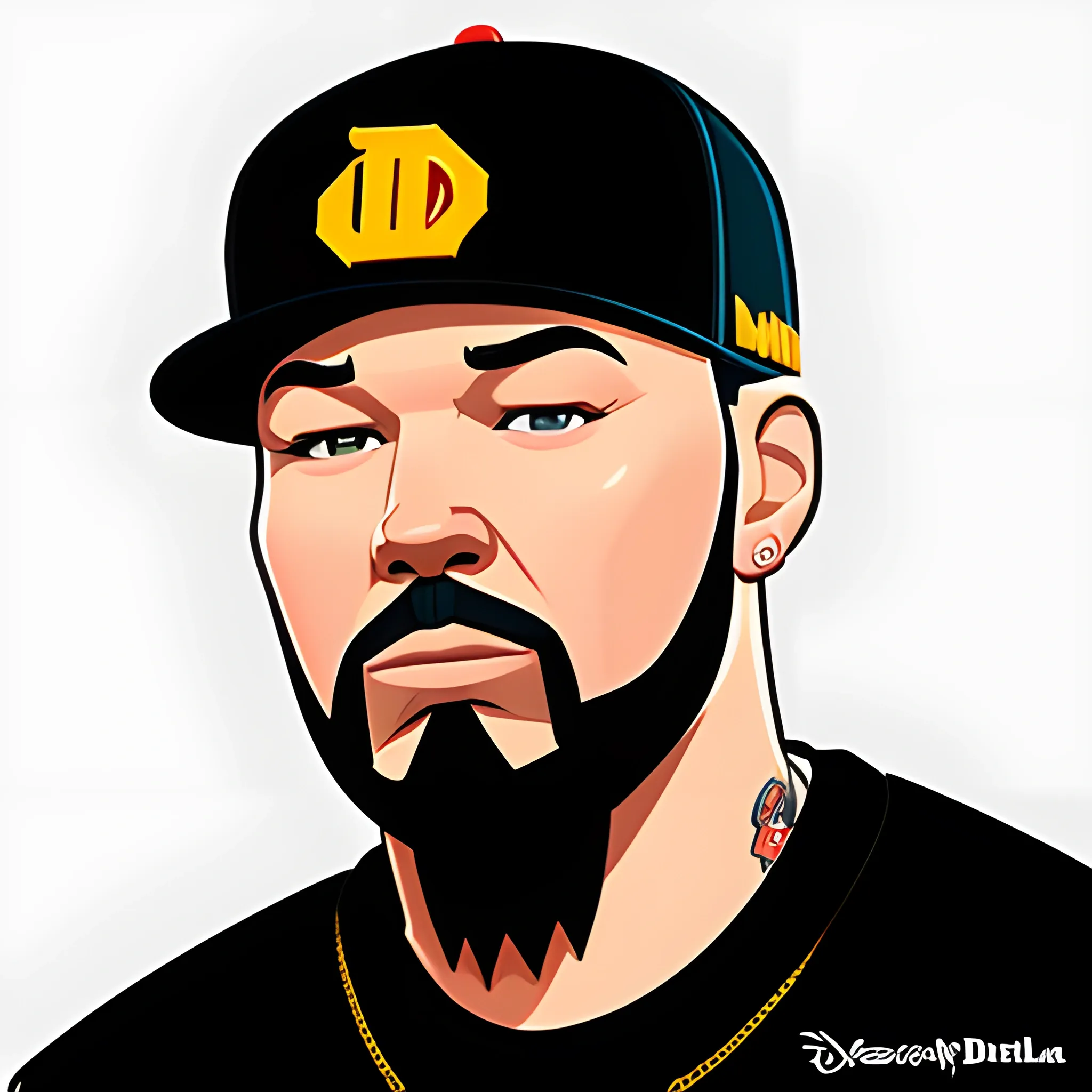 character,  fred durst, disney pixel style
