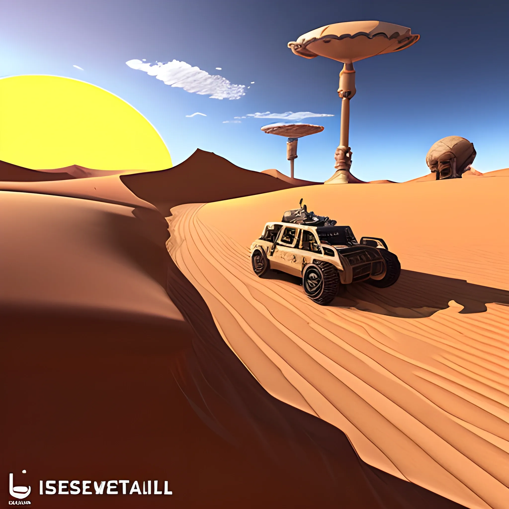 desert posapocaliptic, videogame style