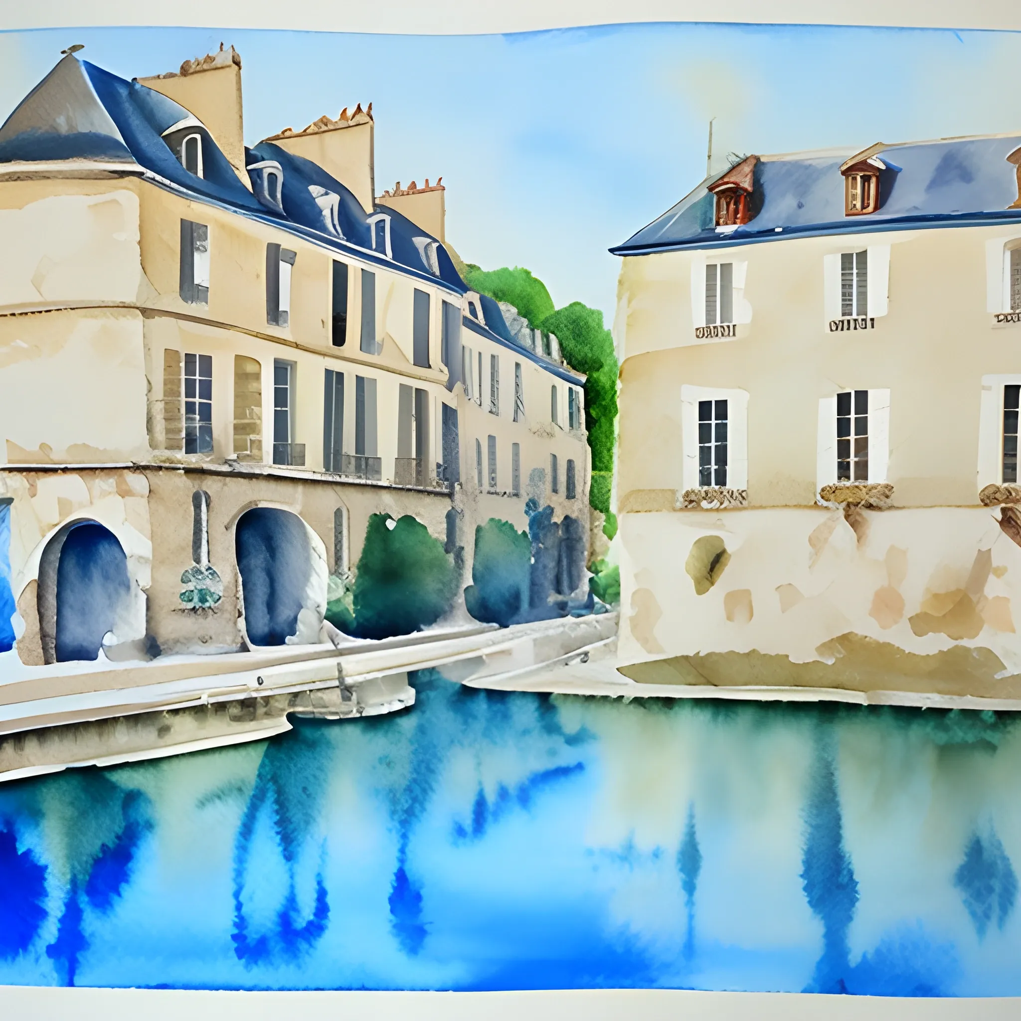 french film one scene, Water Color