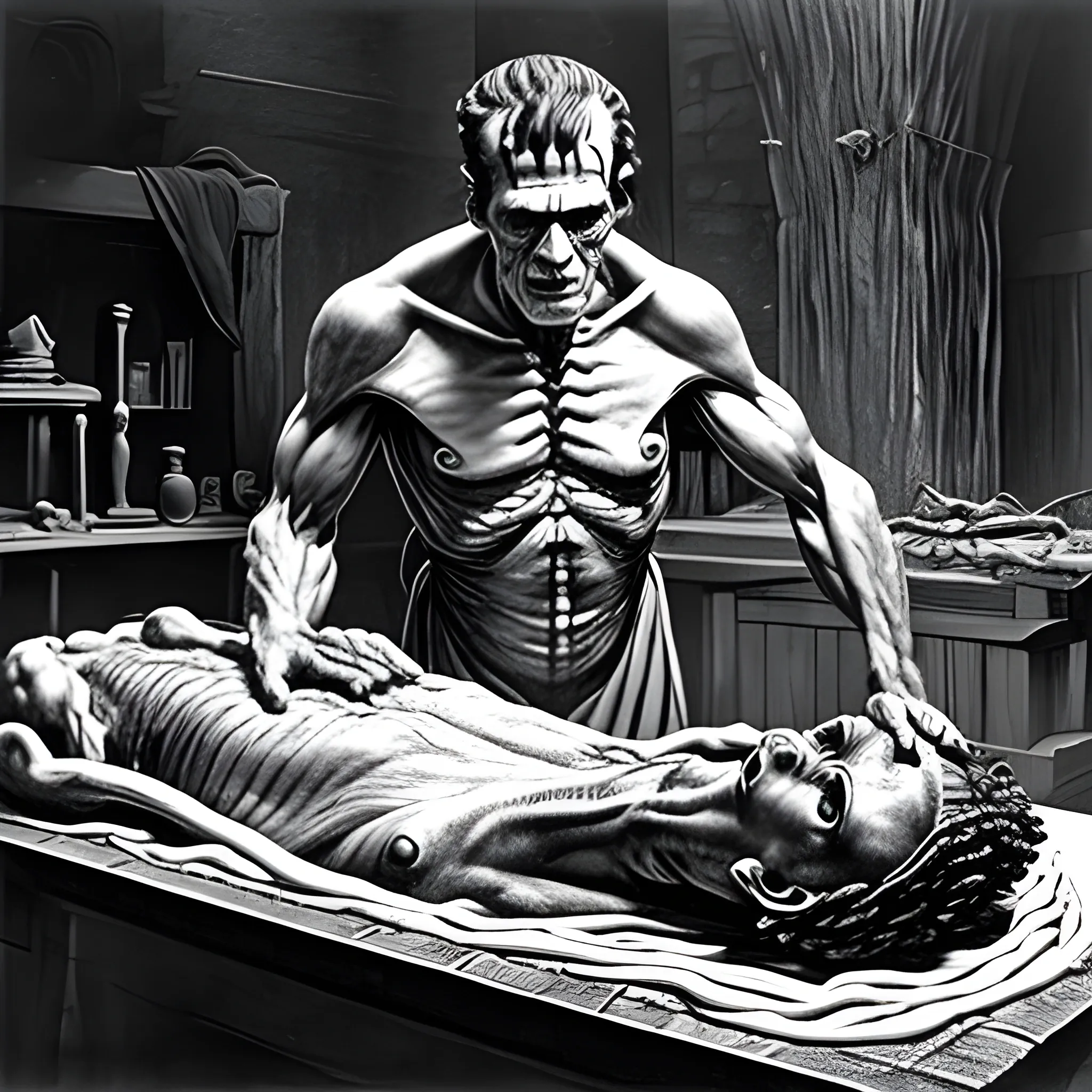 frankenstein being born

