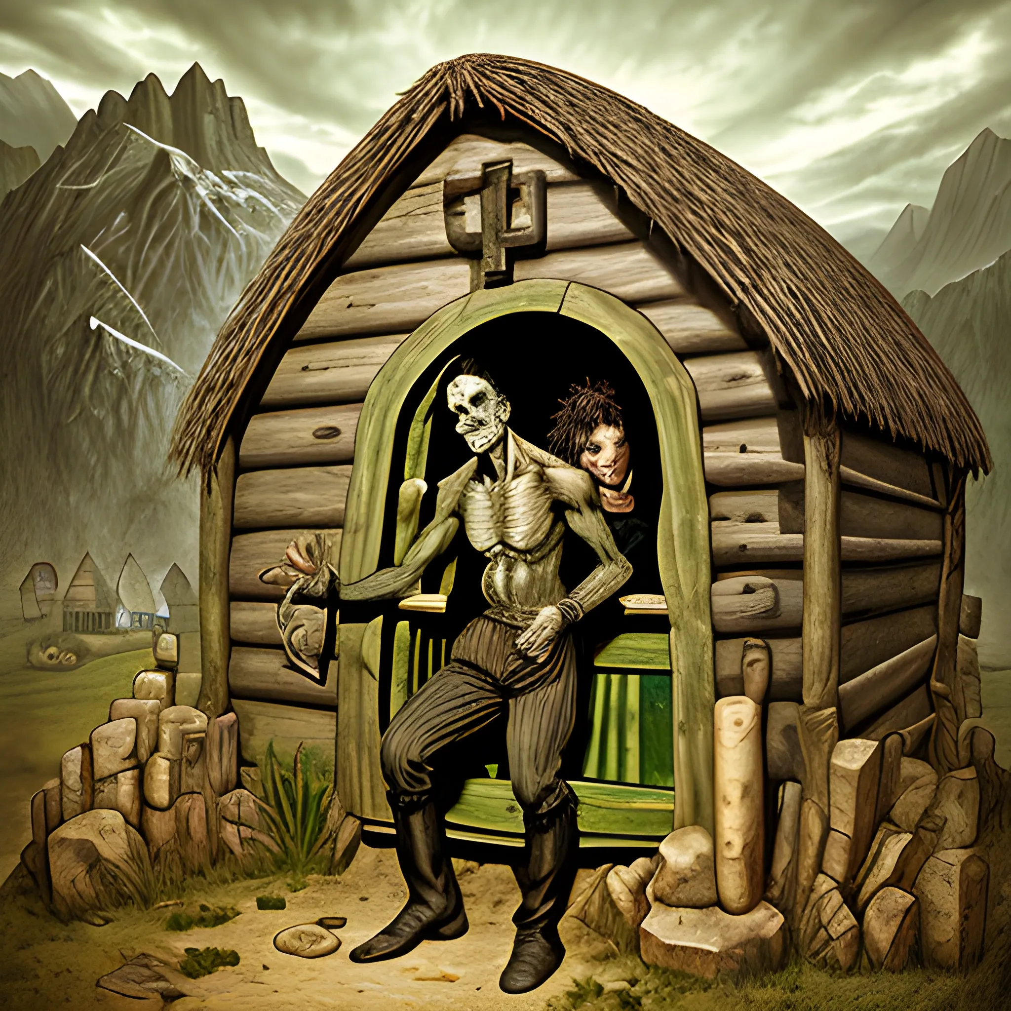 Frankenstein in a hut