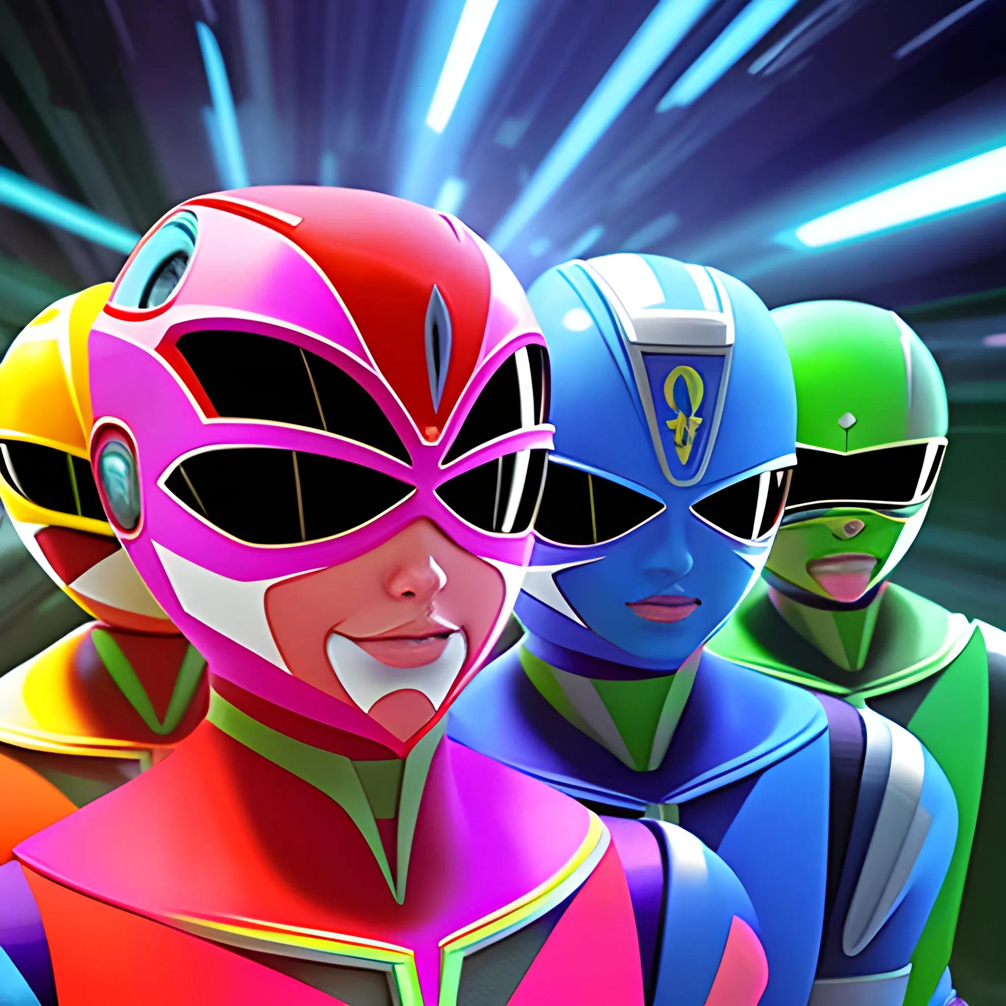 , 3D Power Rangers Operation Agents, Trippy