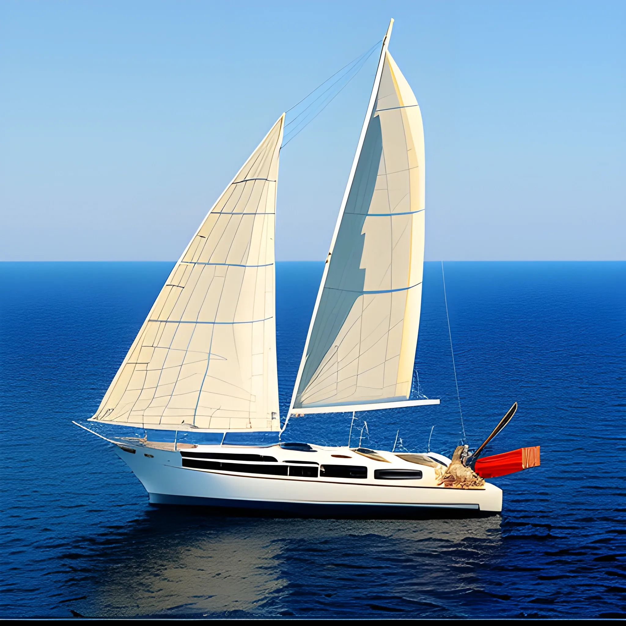 Pixel wind, large sailboat, size 144*144，pixel