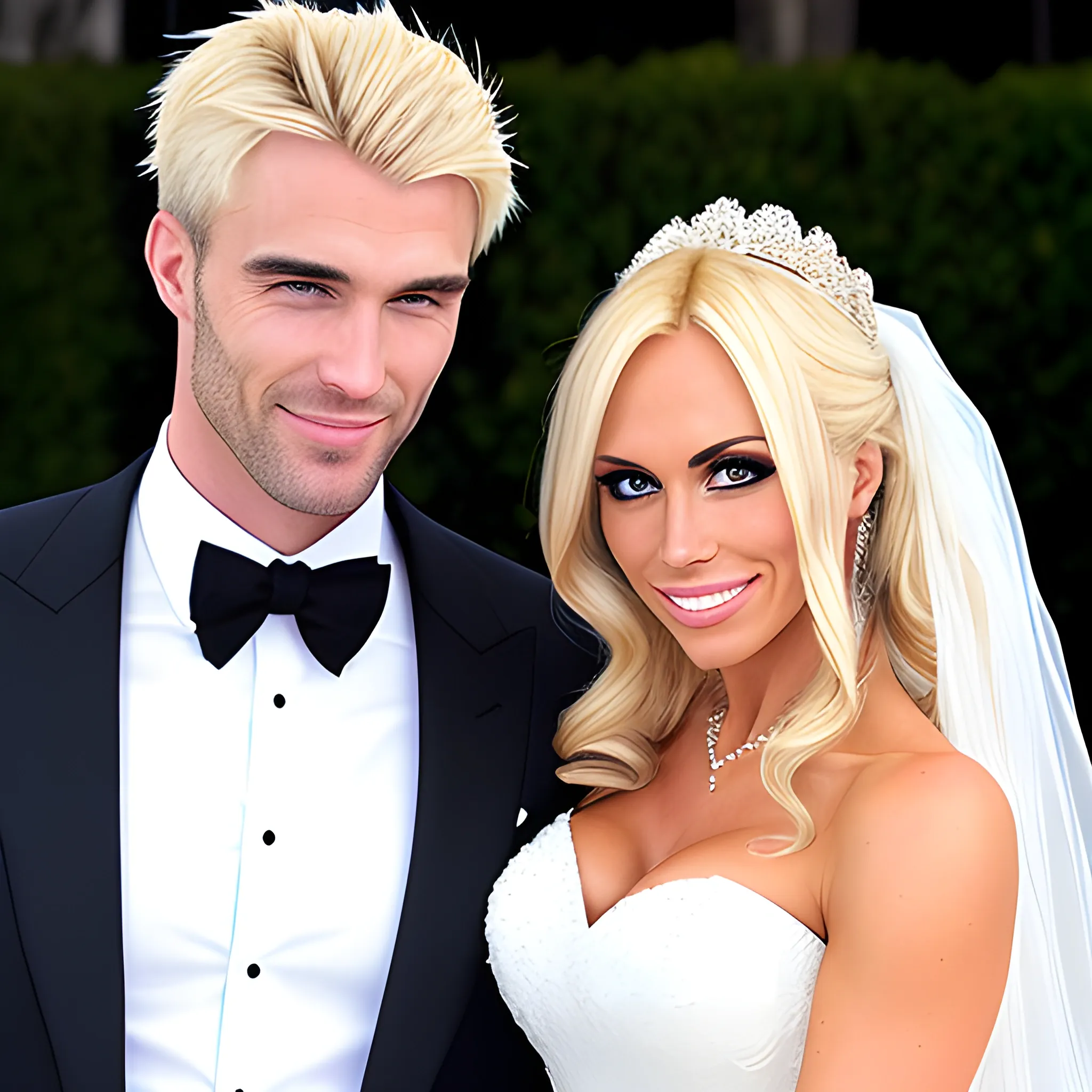 man and a blonde haired girl married