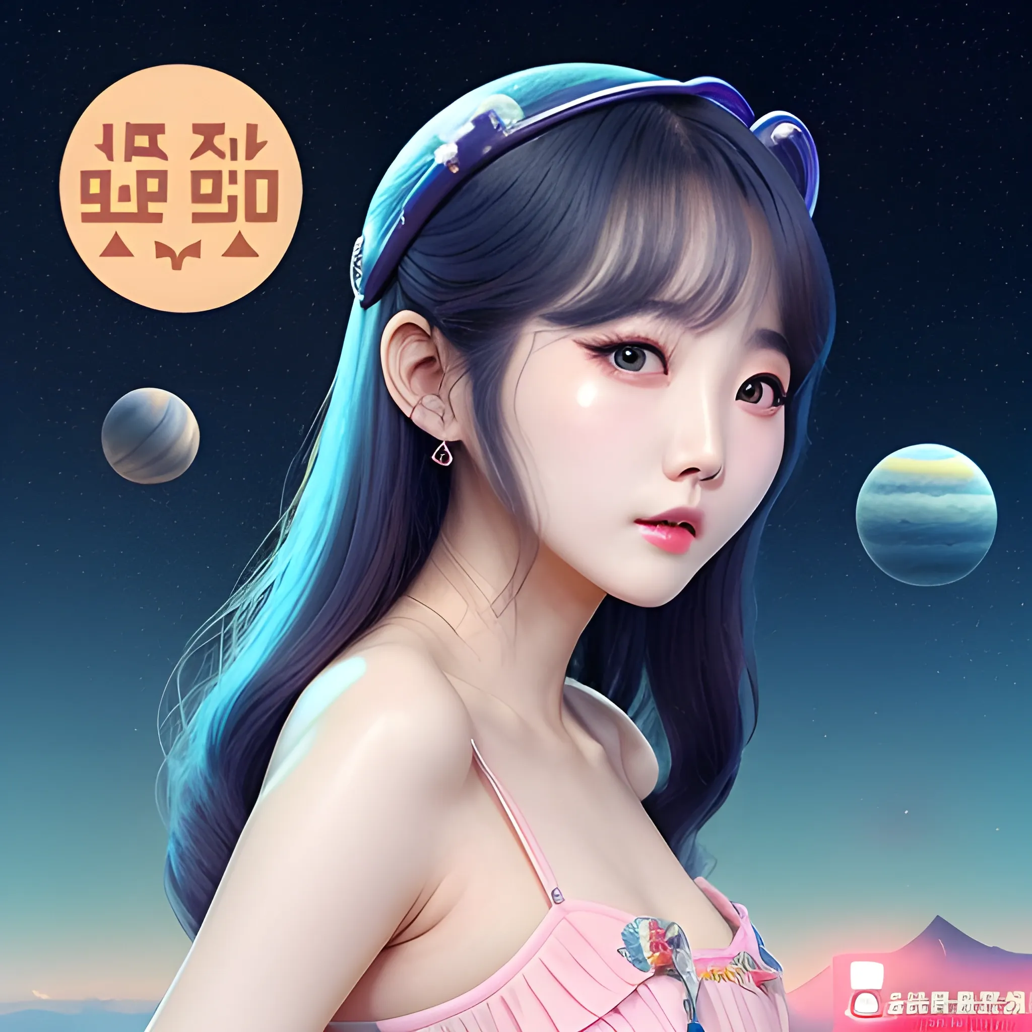 韩国女星IU、性感、暴露、胸部