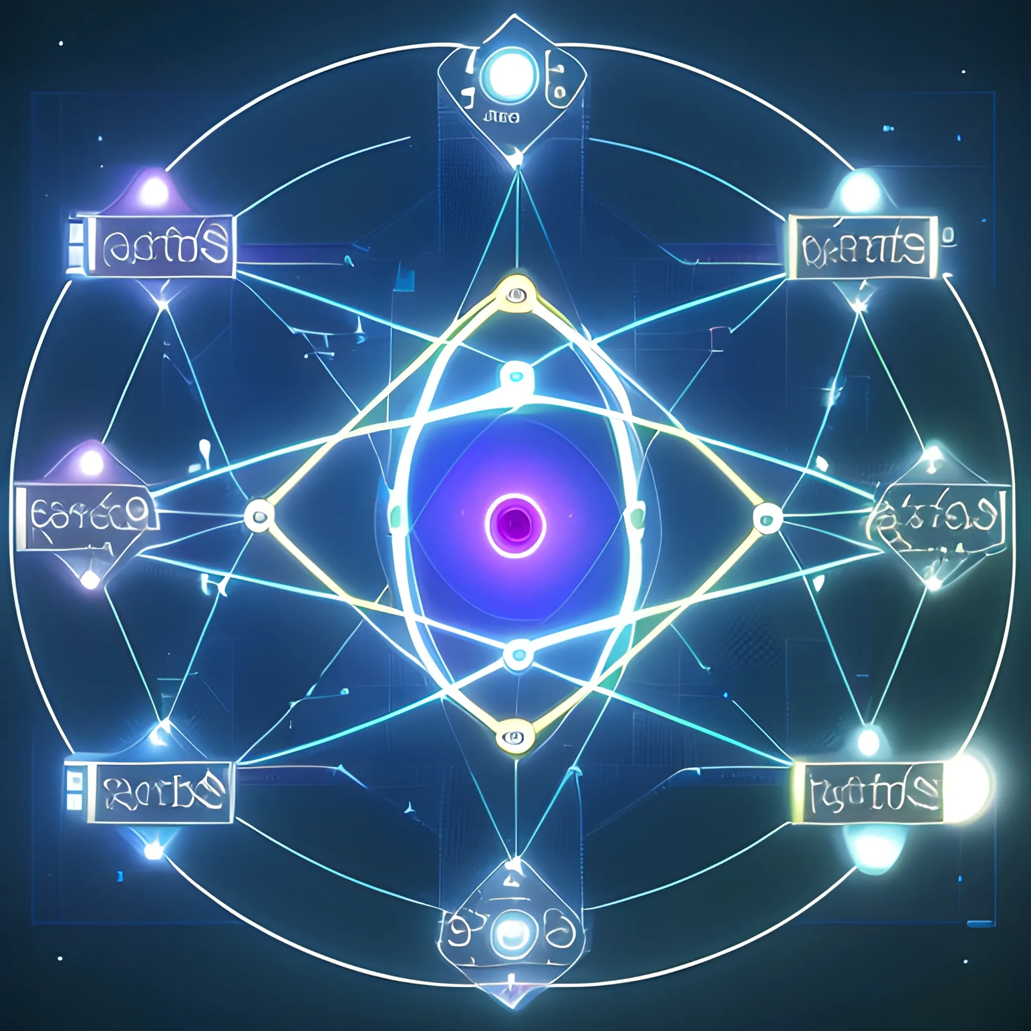 Imagine a quantum network that connects your place of study, your home and your work. Include the quantum source, quantum channel and detector in the diagram.