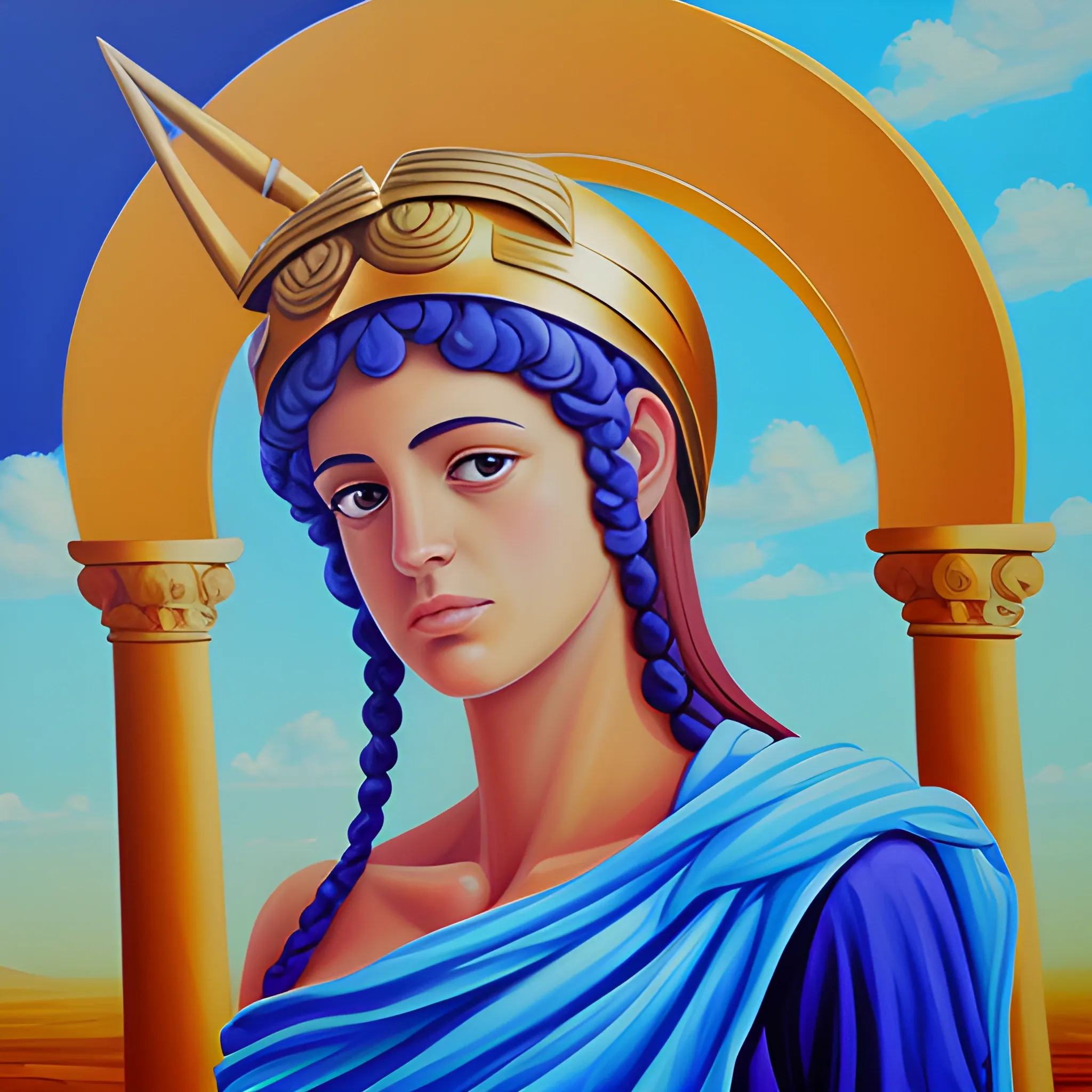 déesse athena, Oil Painting