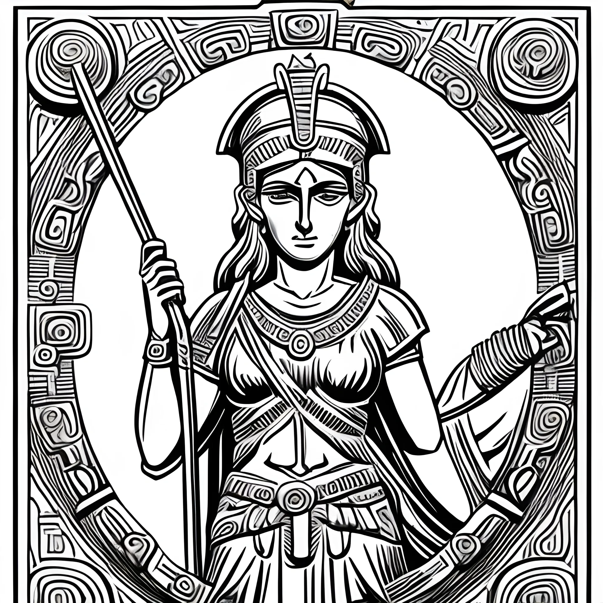goddess  athena, Cartoon