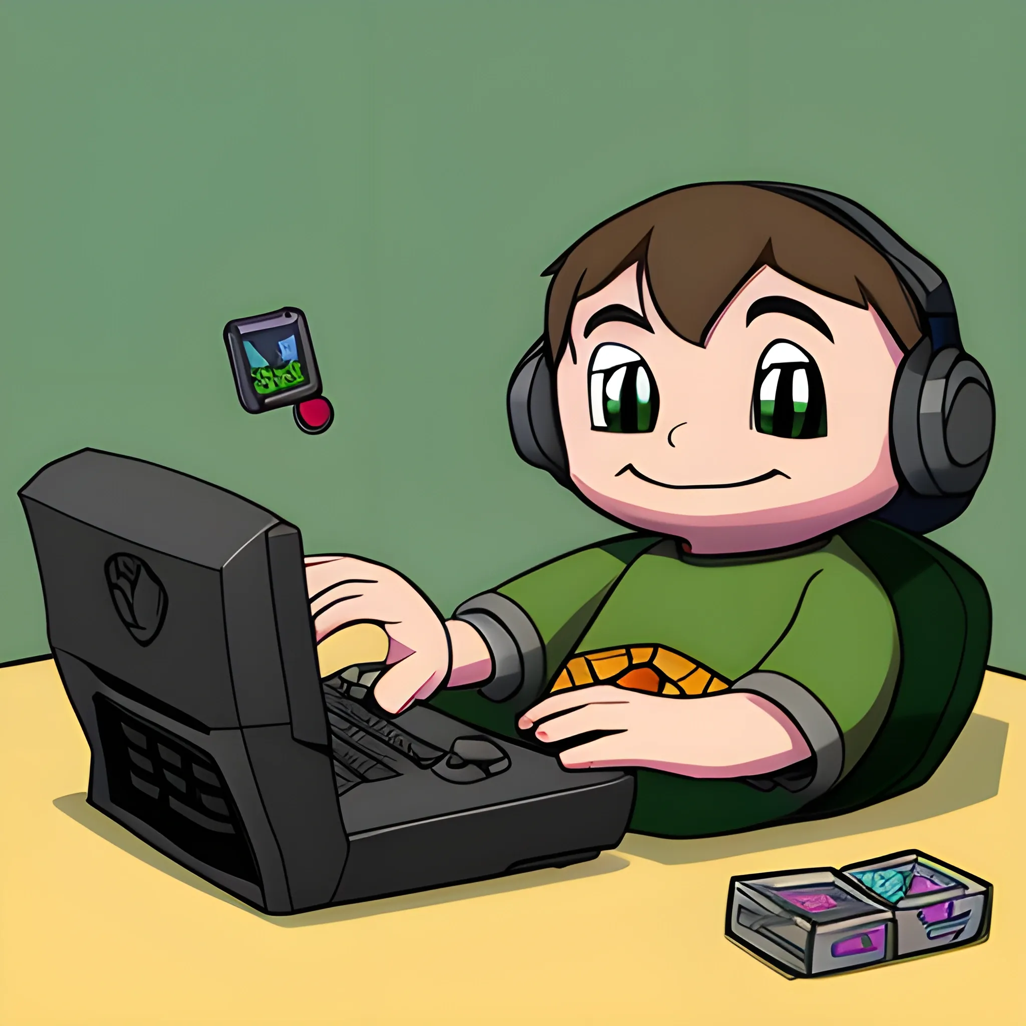 lazy turtle gamer a liitle more realistic, do more enfasis in the turtle


, Cartoon