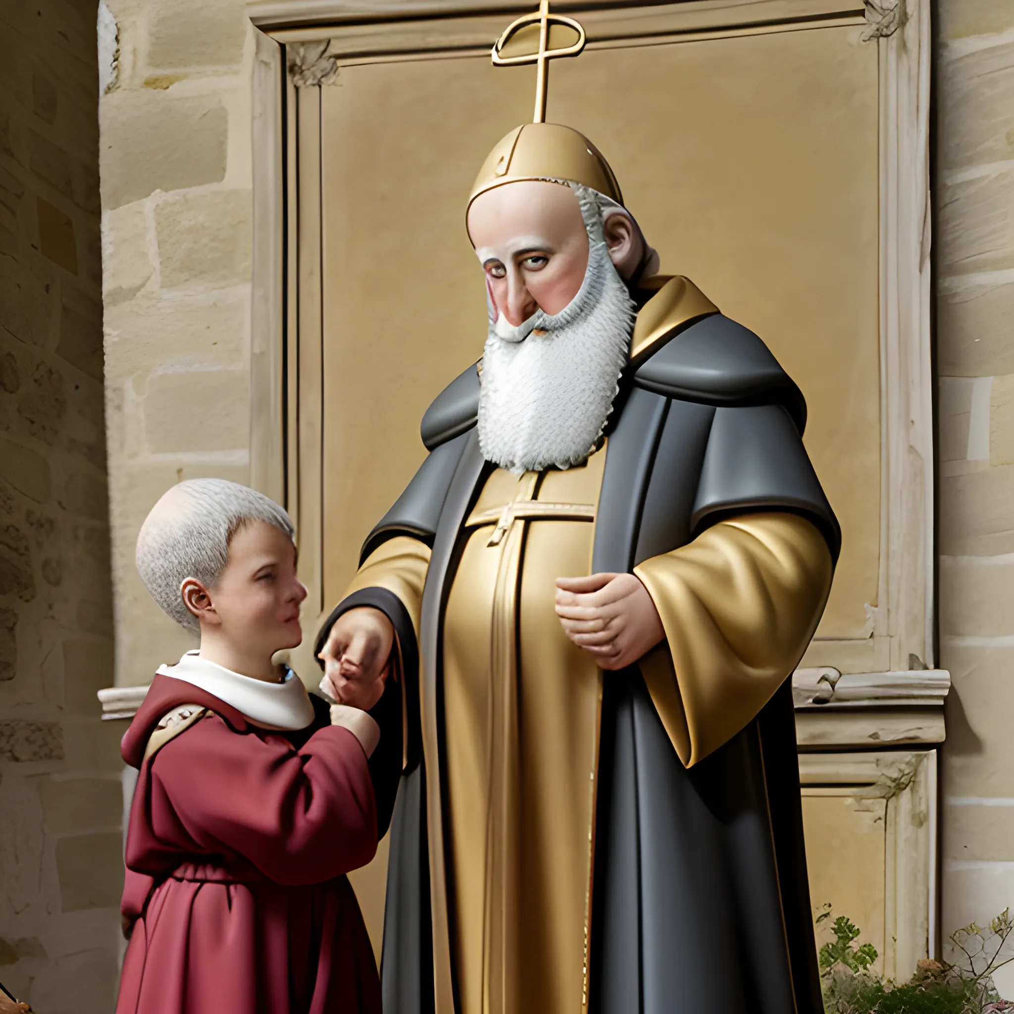 saint-nicolas et père fouettard