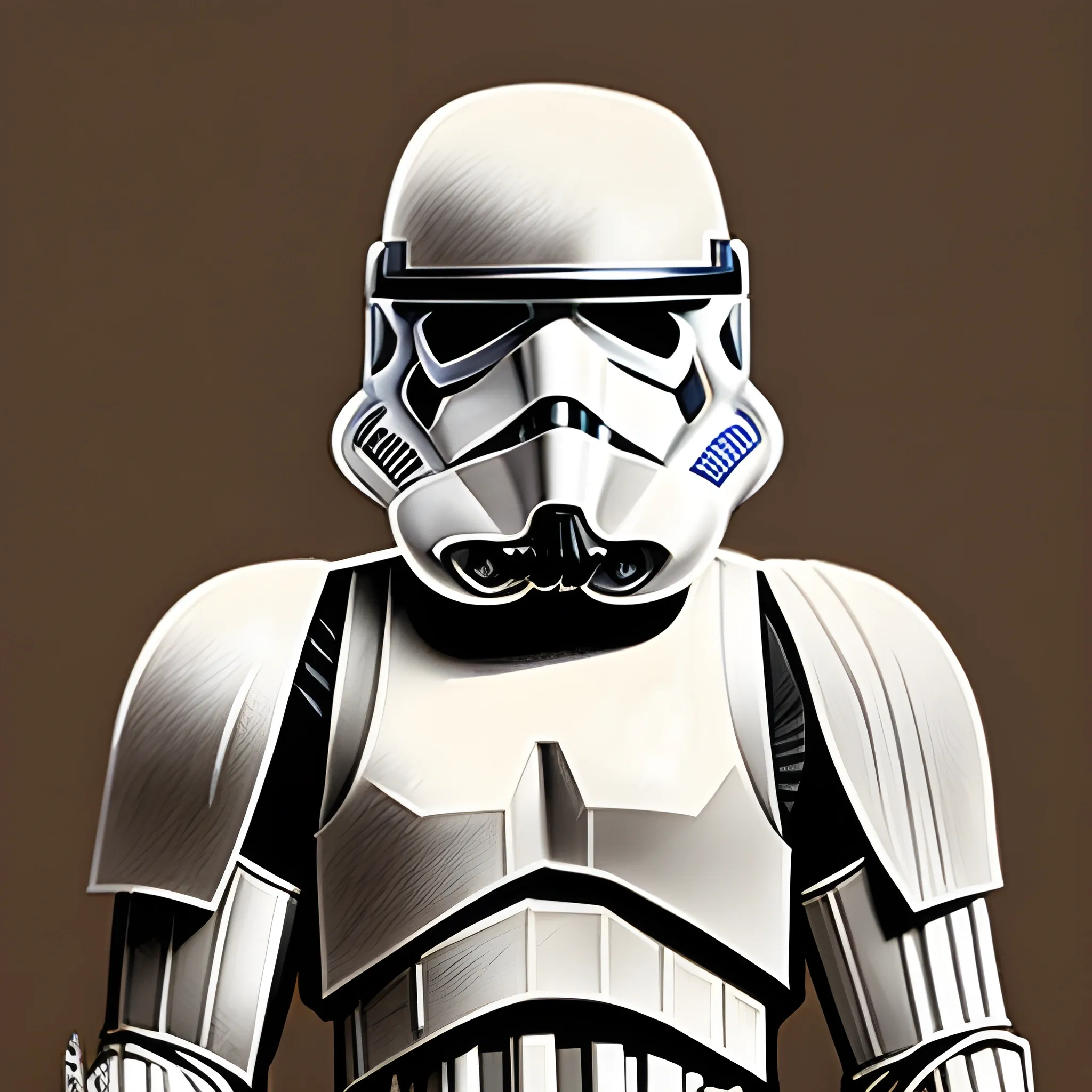 Star Wars Star Trooper as a bodybuilder, Pencil Sketch