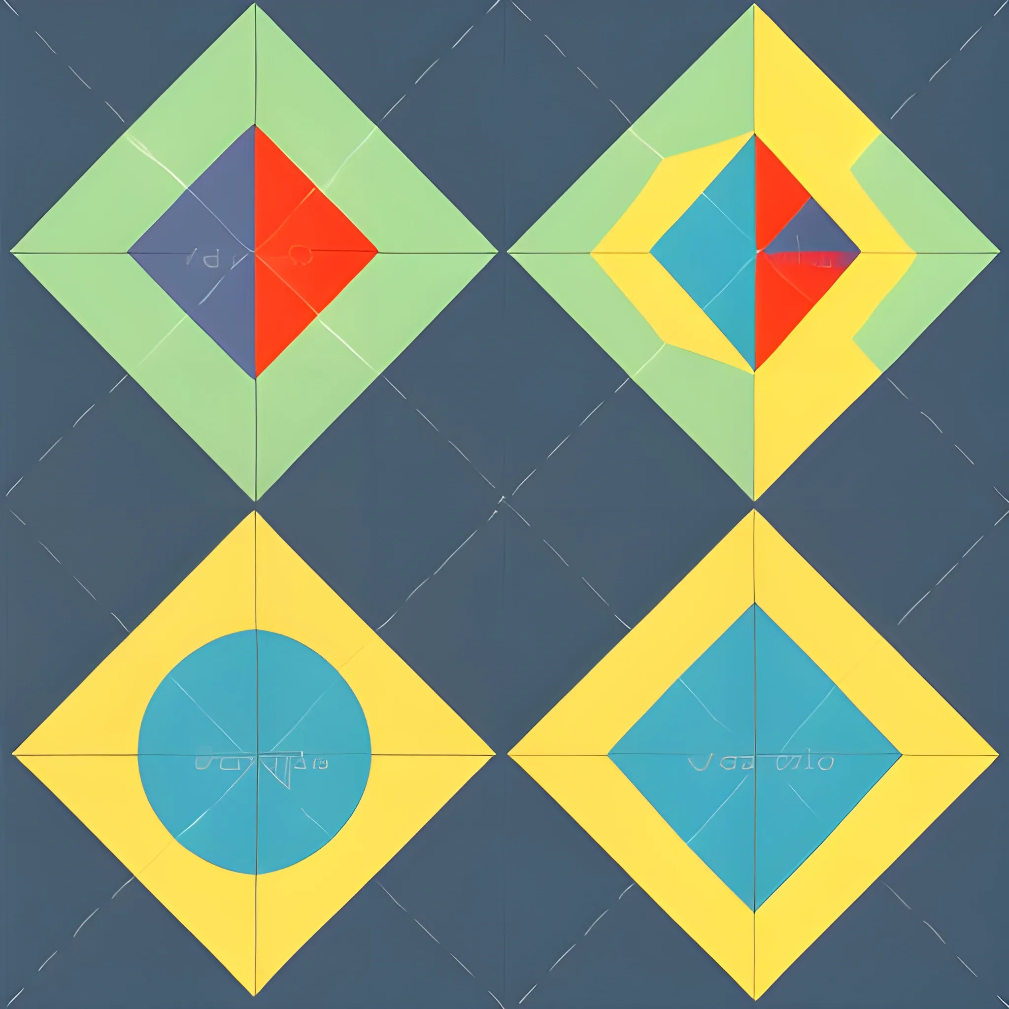 simple puzzle pattern, geometric pieces.