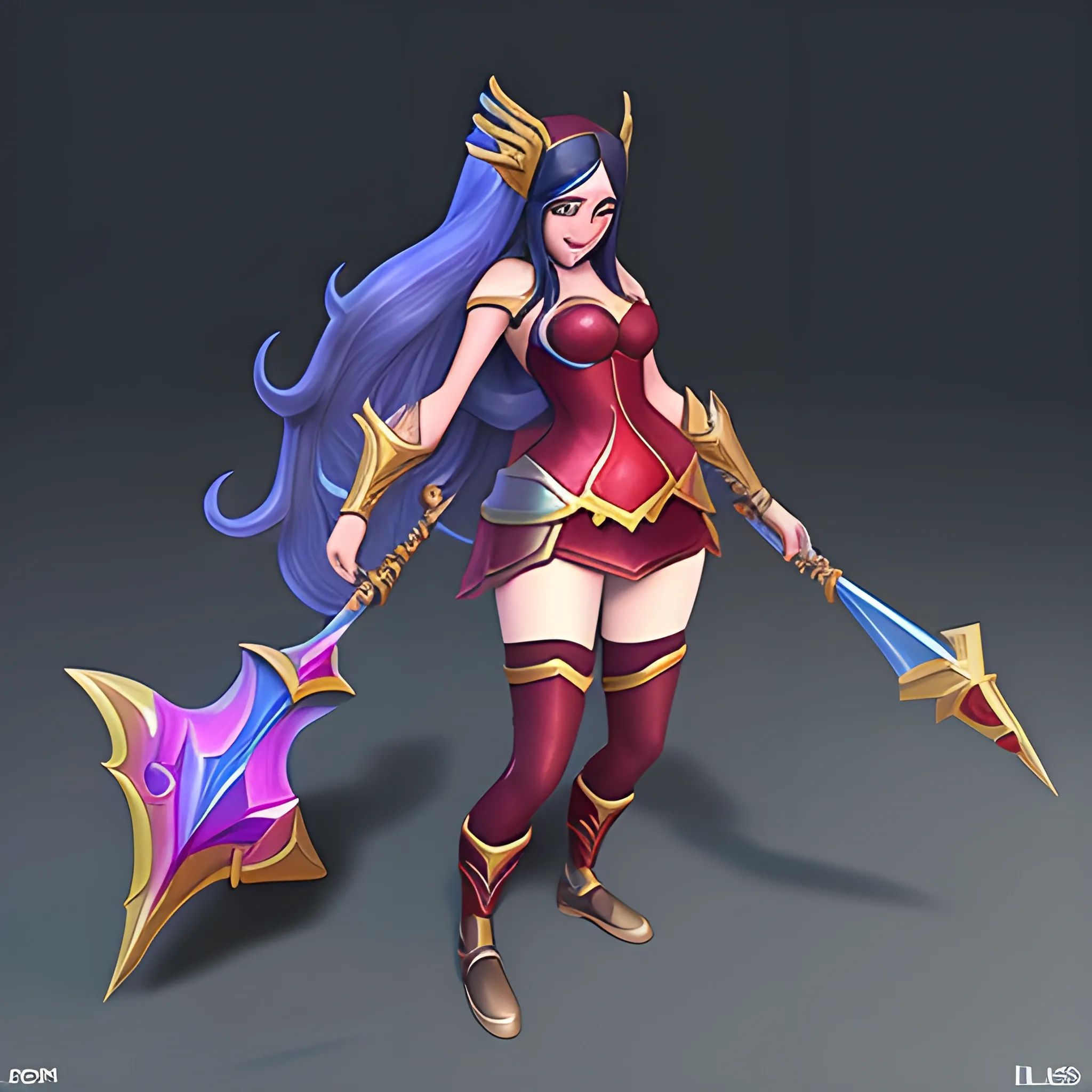 League of Legends, irelia


, Cartoon, 3D