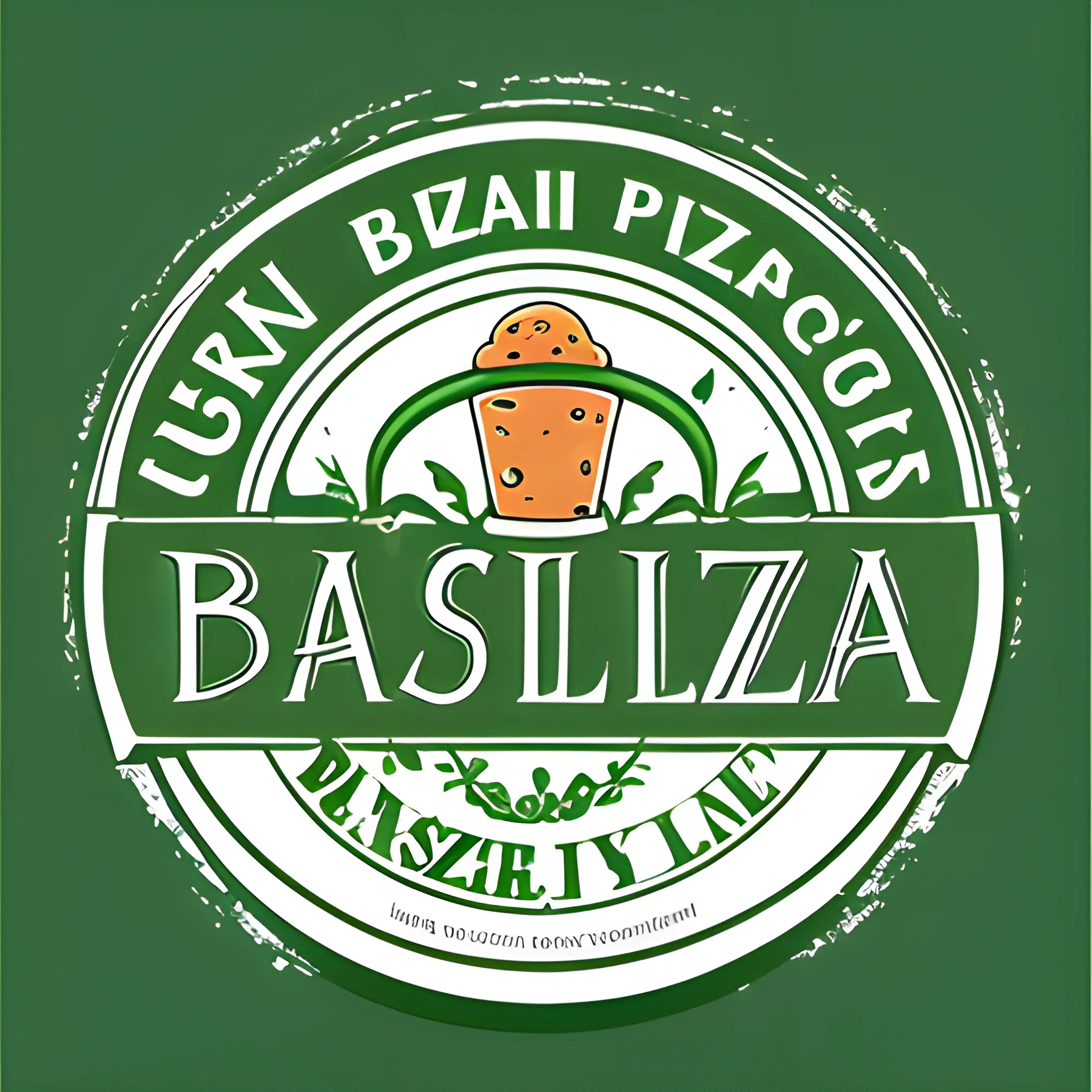 "Create a banner for the website of a pizzeria named Basilic, where basil is the predominant element. The image should clearly convey the atmosphere of an authentic village shop that uses only genuine and fresh ingredients. The requested style is a freehand pencil drawing with fine and clean lines, without too many details or colors. The goal is to portray a simple, fresh, and high-quality image, emphasizing the connection with the use of basil in pizza preparation."