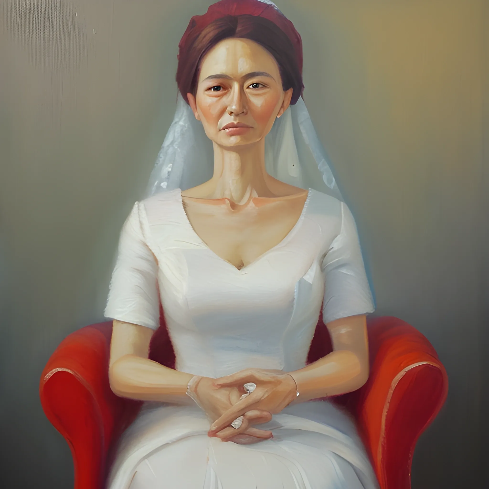 married woman, Oil Painting