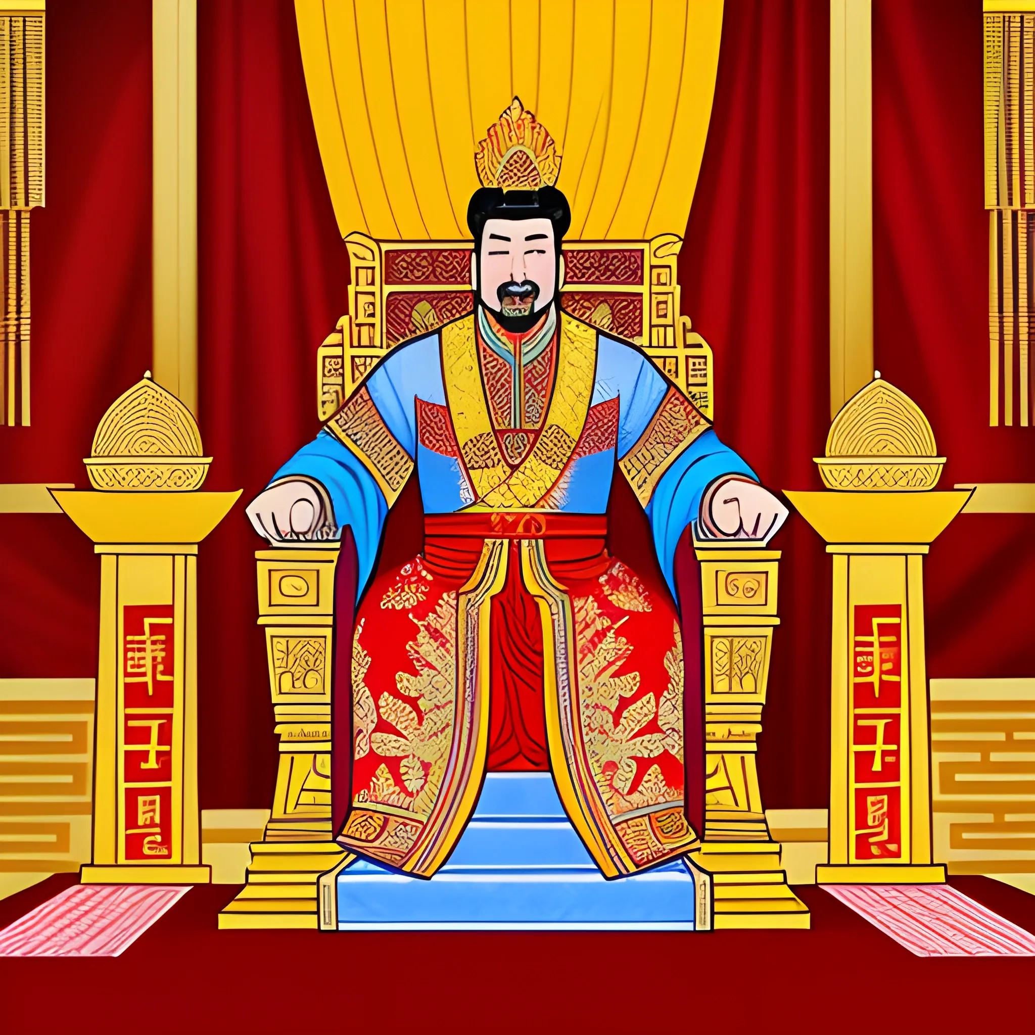 young Chinese king coronation ceremony

, Cartoon