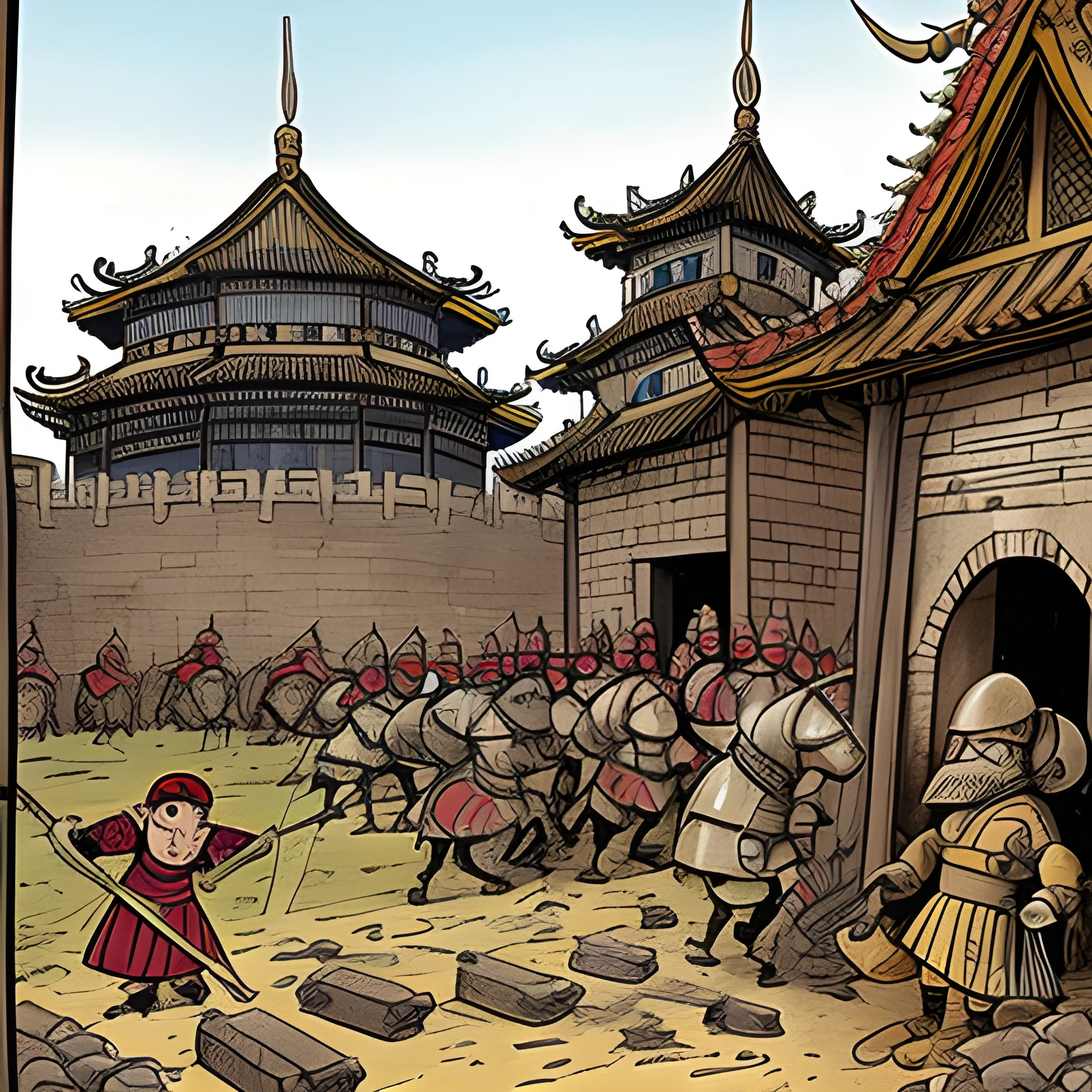 post medieval war scene in china

, Cartoon