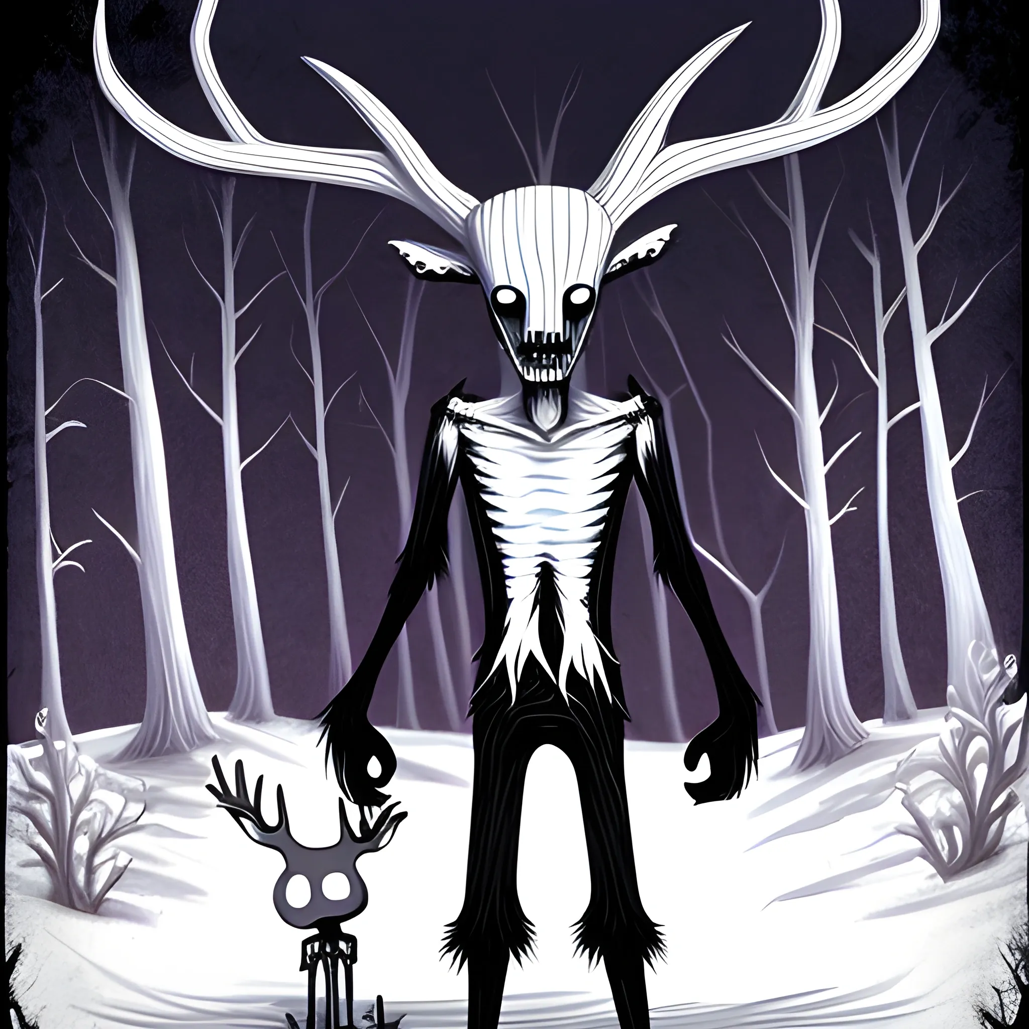 Cartoon, wendigo, 
