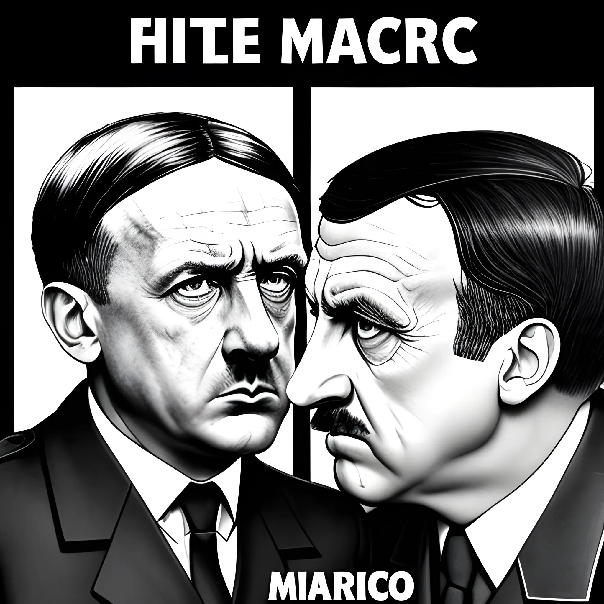 hitler fight macron

