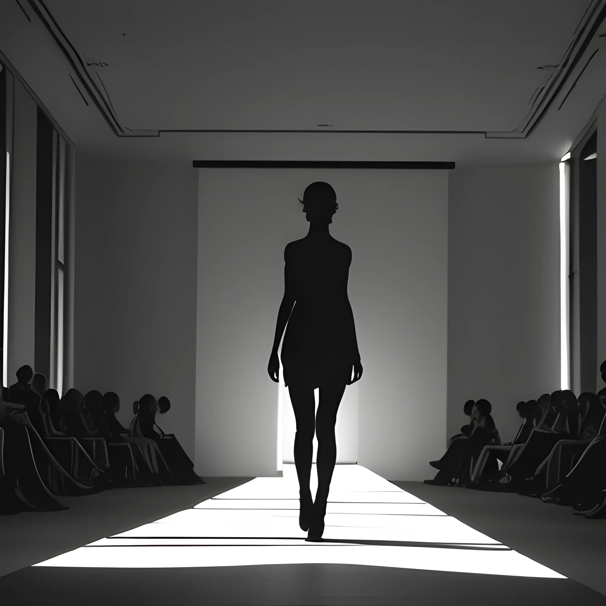 catwalk, silhouette