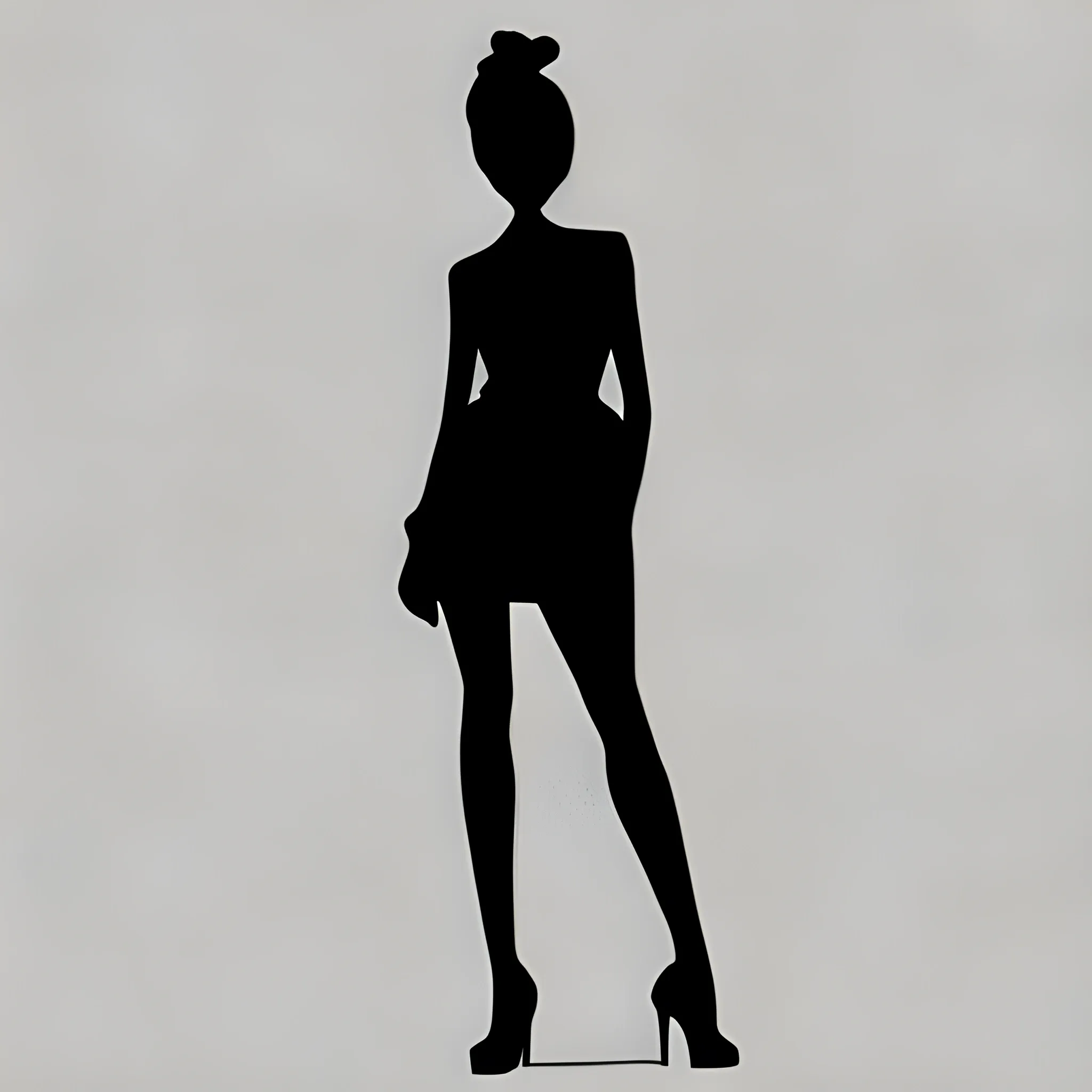 Fashion figure, female, silhouette