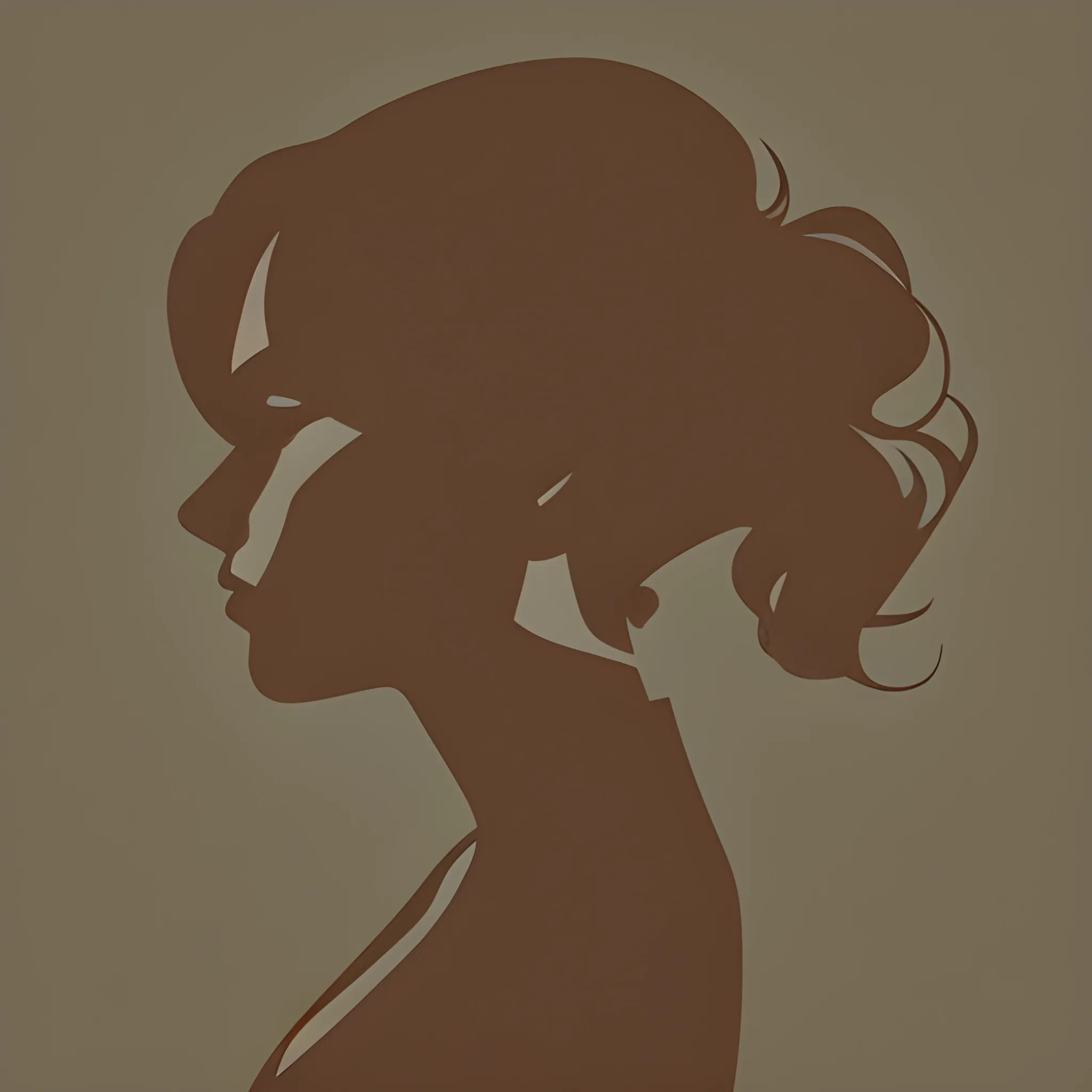 Fashion figure, hair, female, silhouette