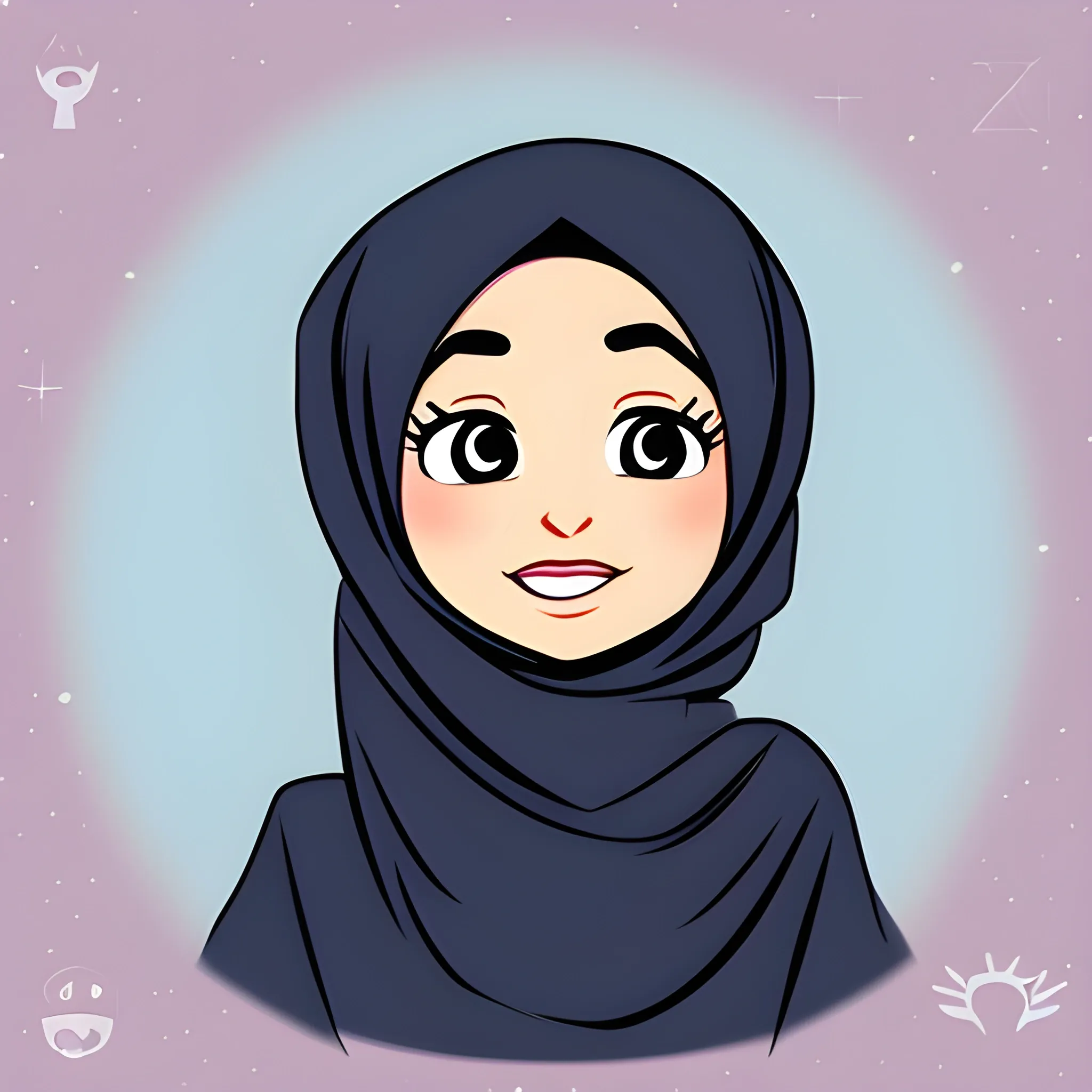 Hijab Cartoon Arthub Ai