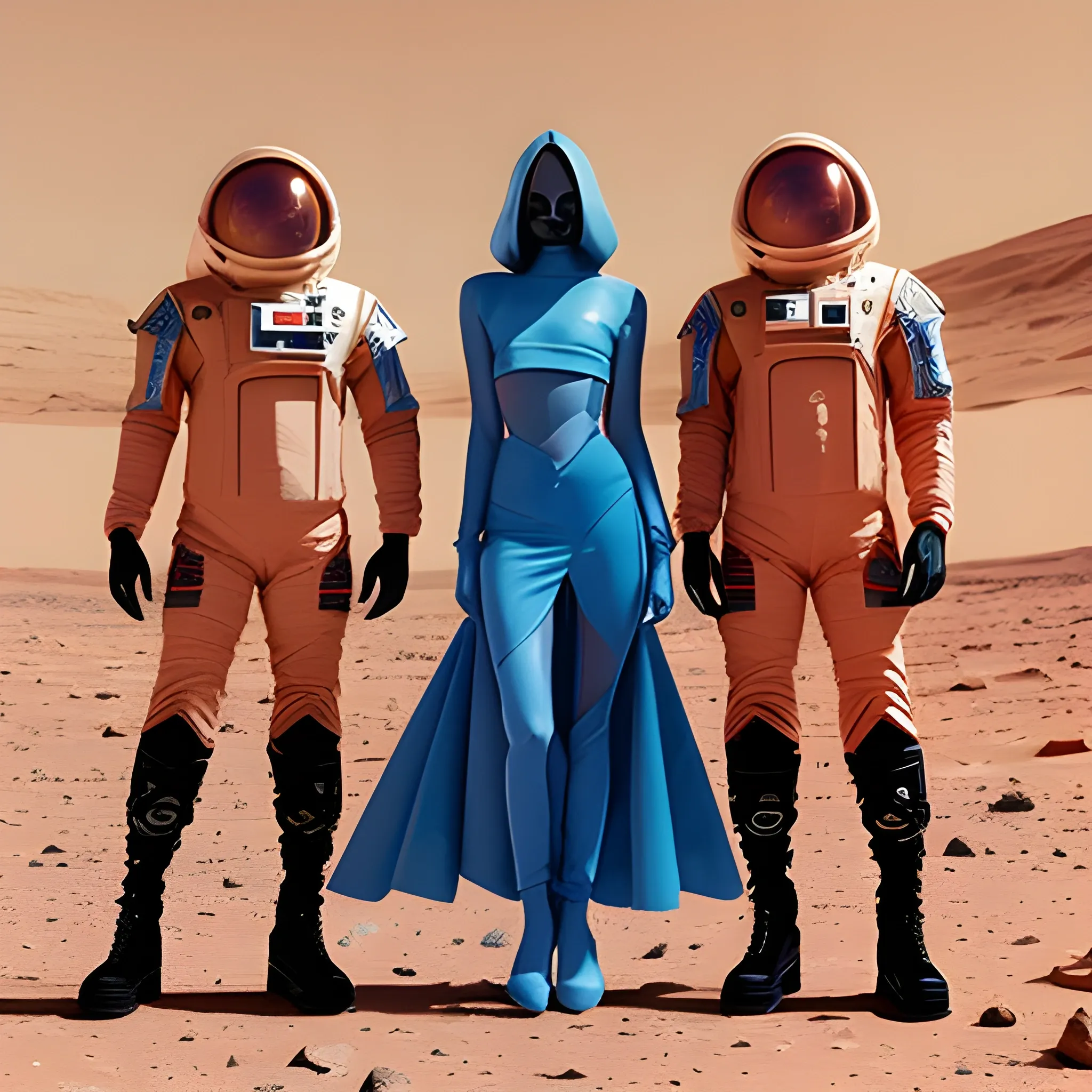 Intergalactic Fashion show hosted on mars