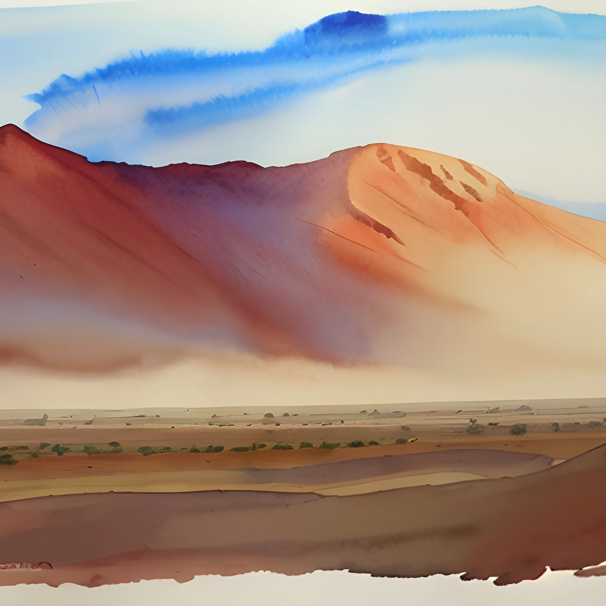 Desert storm, Water Color