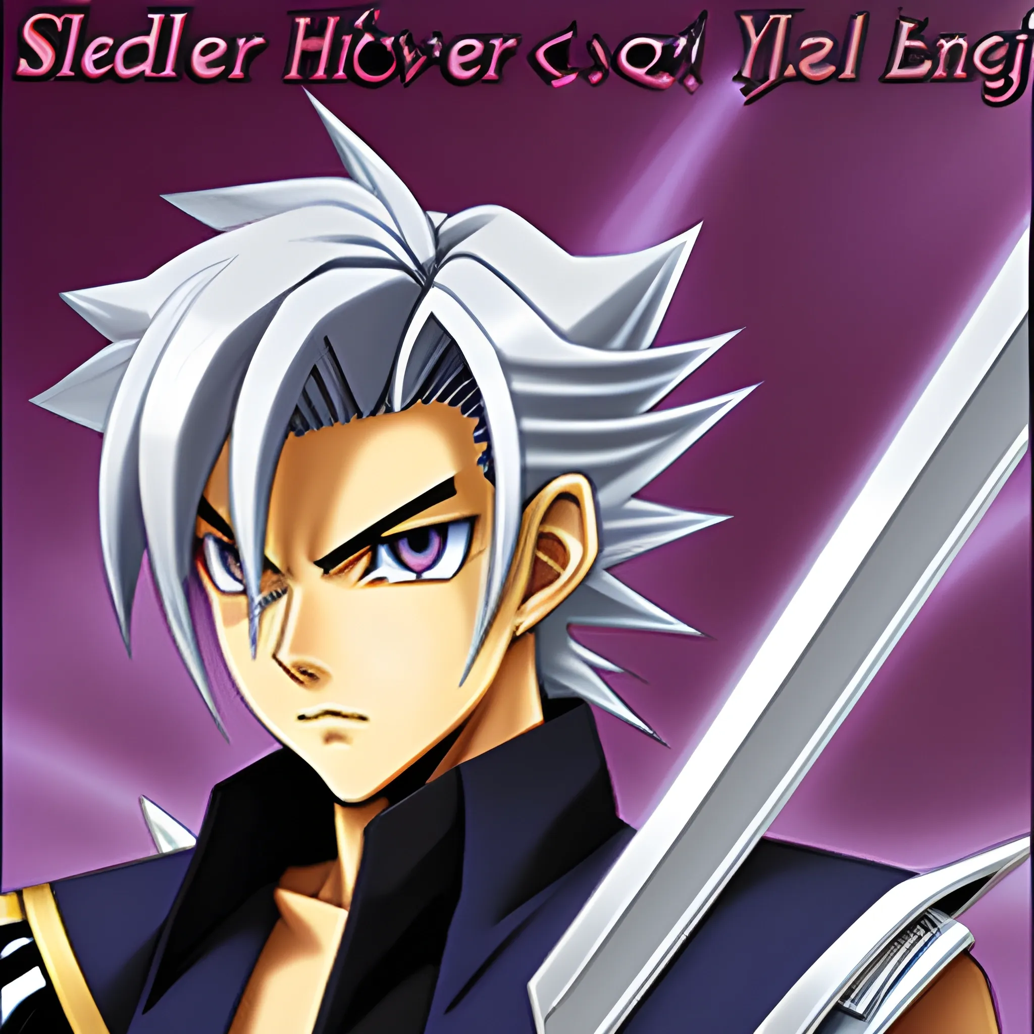 Silver haired male turbo duelist from the Yu-GI- Oh anime.