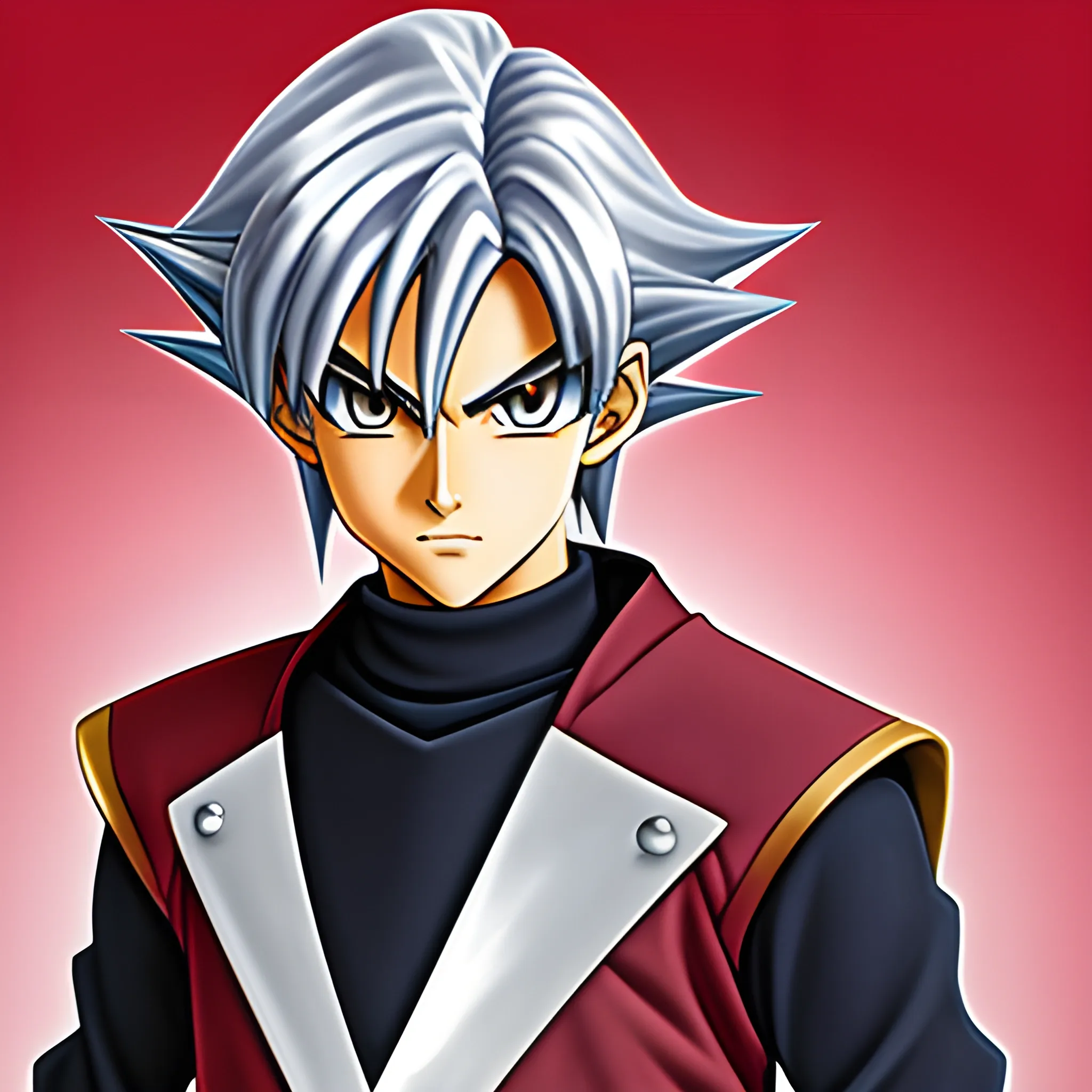 Silver haired male turbo duelist from the Yu-GI- Oh anime.