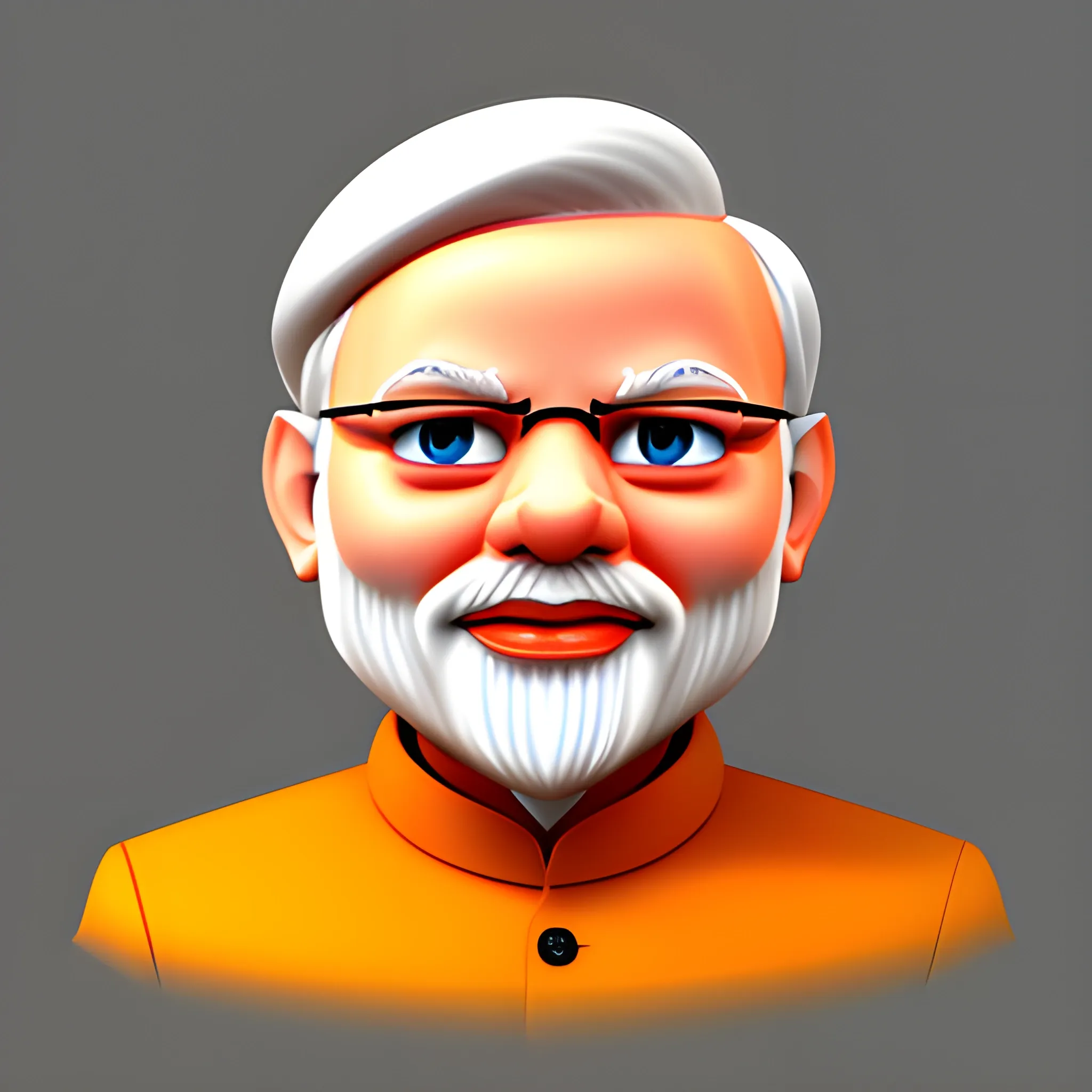 Modi, Cartoon, , 3D