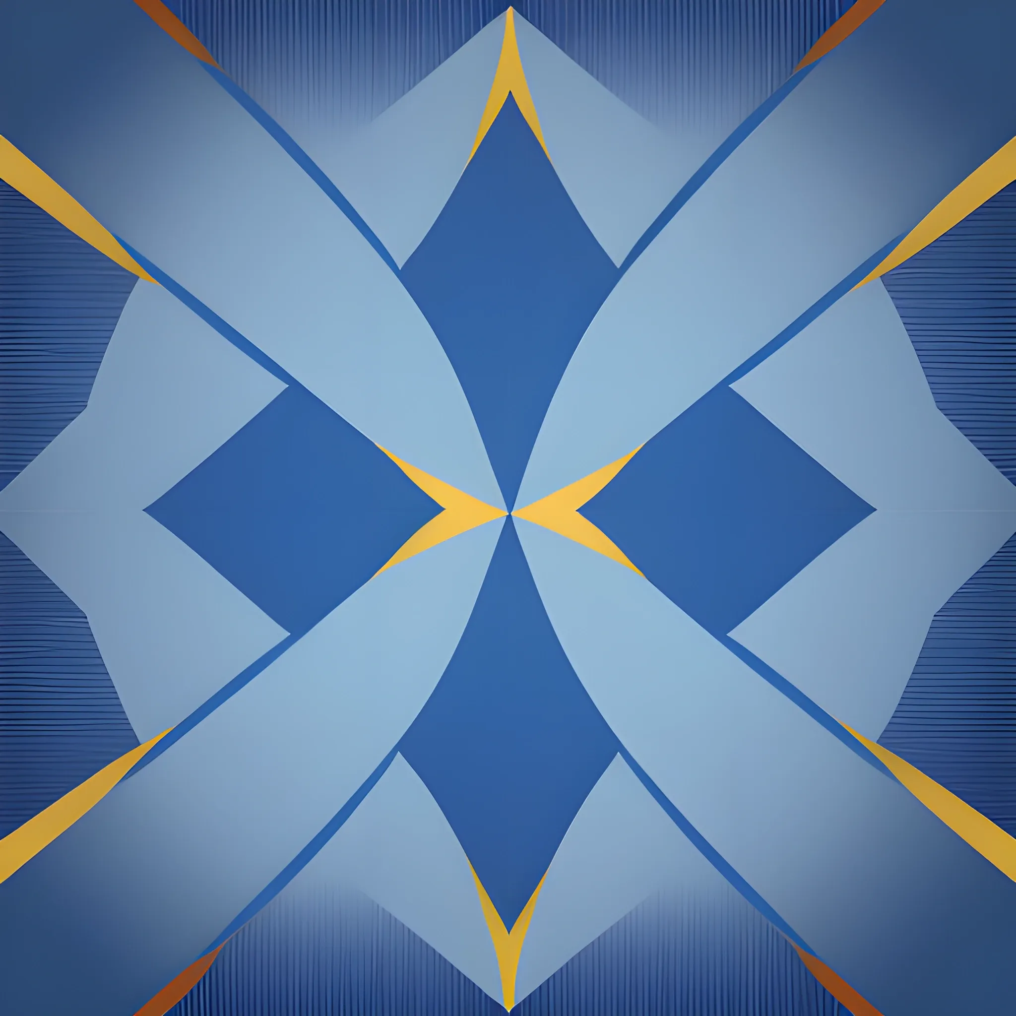 Background with uneven blue triangles.