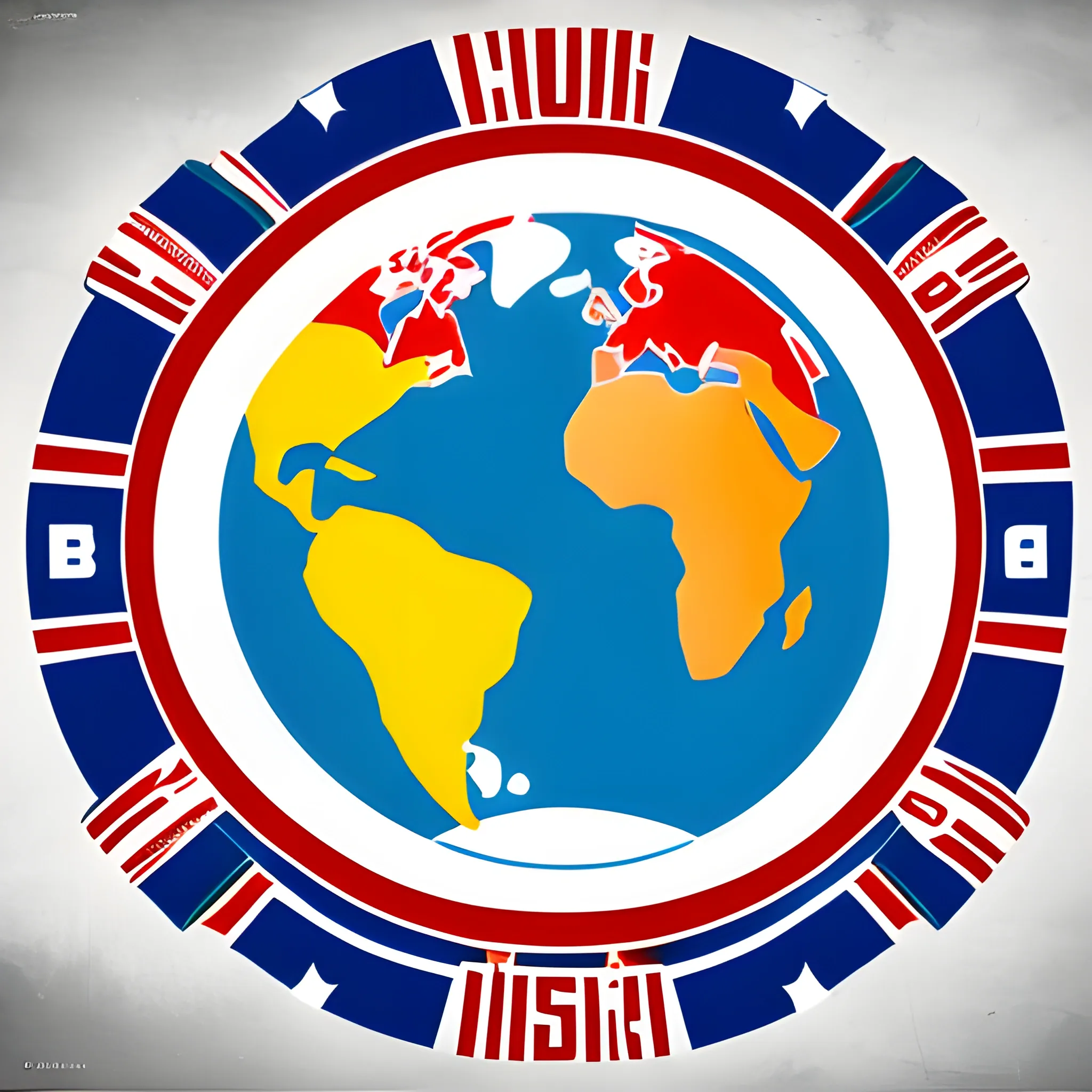 un logo con un mundo y texto mundo salsa con banderas latino americanas

