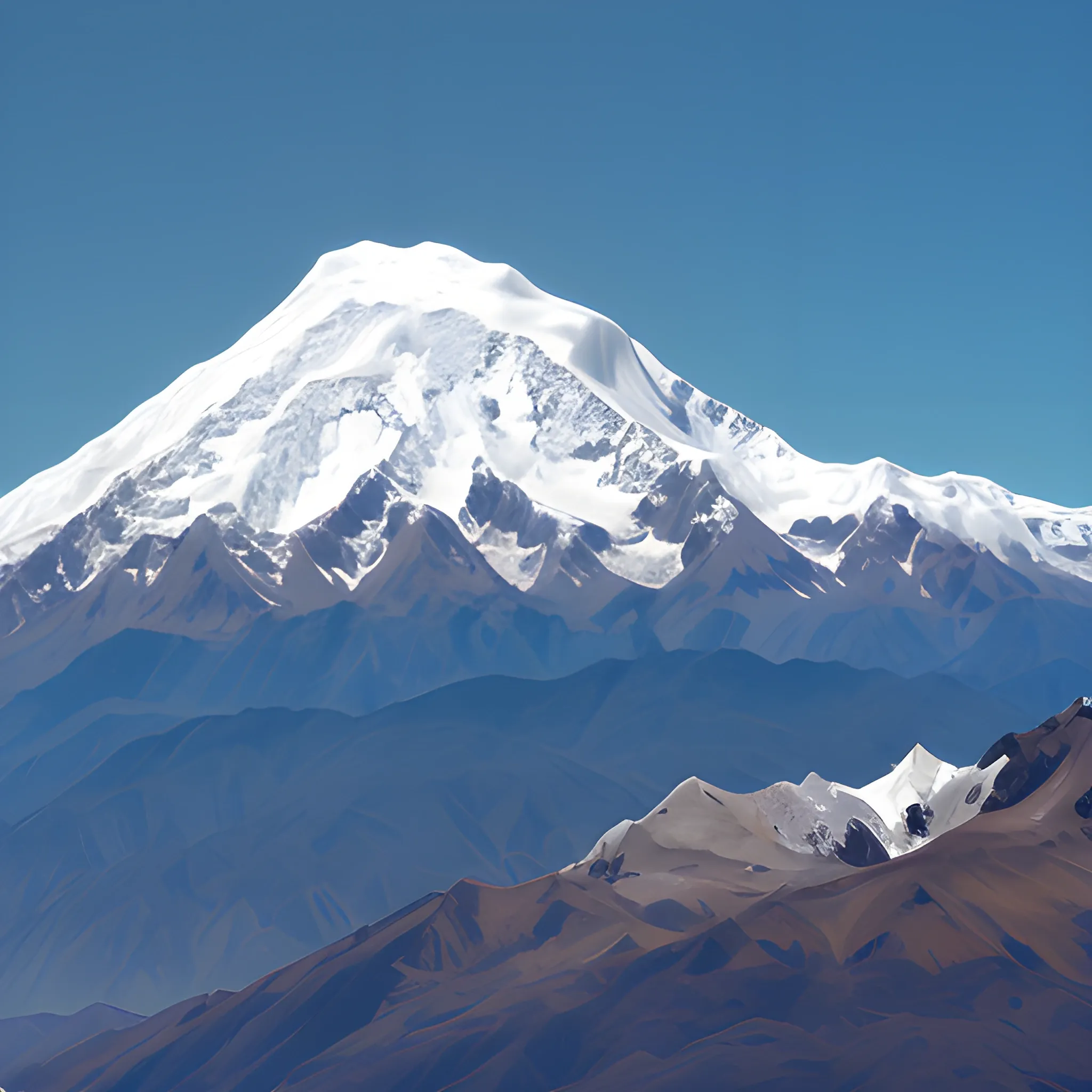 illimani visto de frente
