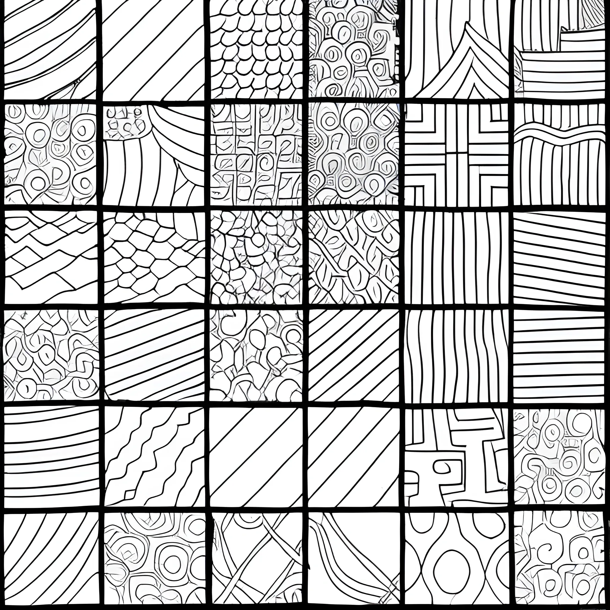 Straight lines for cutting with scissors coloring page
