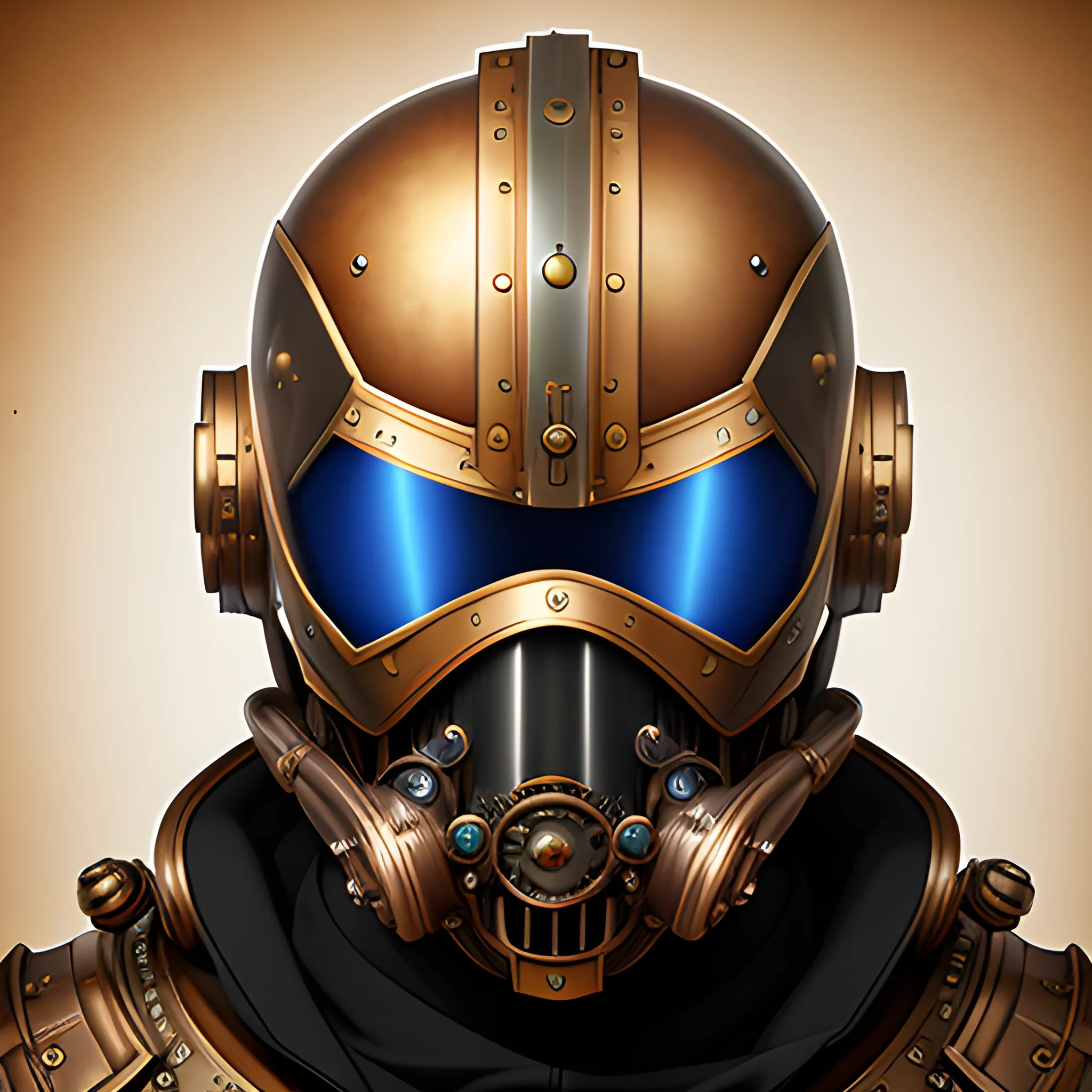 steampunk helmet fantasy art mask robot ninja stylized digital illustration sharp focus, elegant intricate digital painting artstation concept art global illumination ray tracing advanced technology chaykin howard and campionpascale and cooke darwyn and davis jack