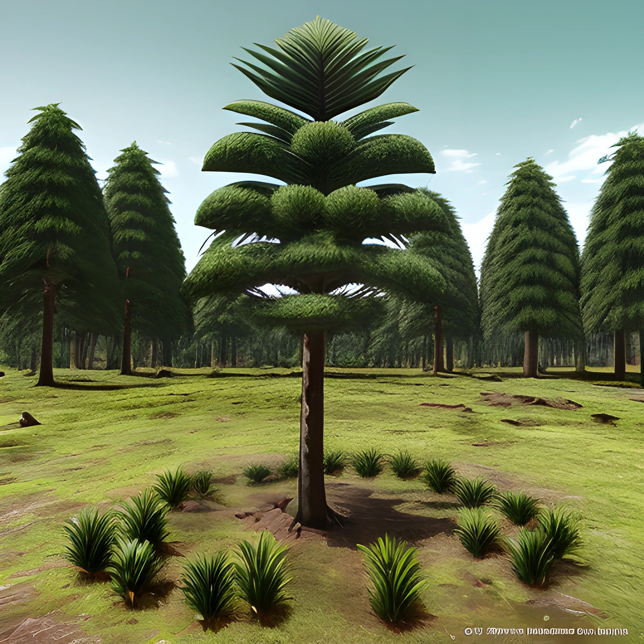 photorealistic of araucaria