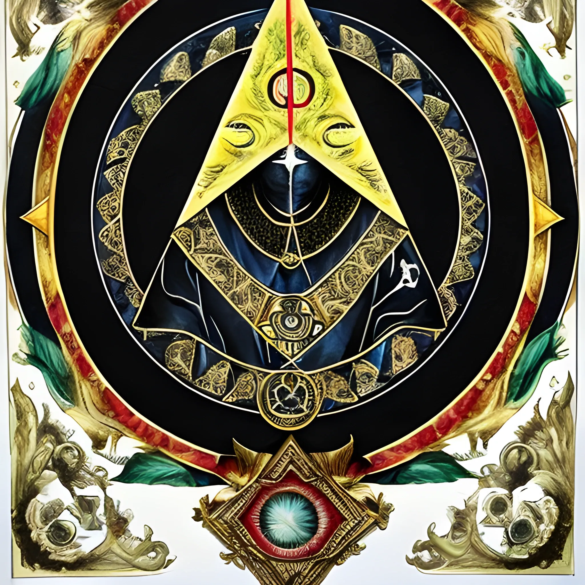 illuminati, Black nobility, usury, Water Color