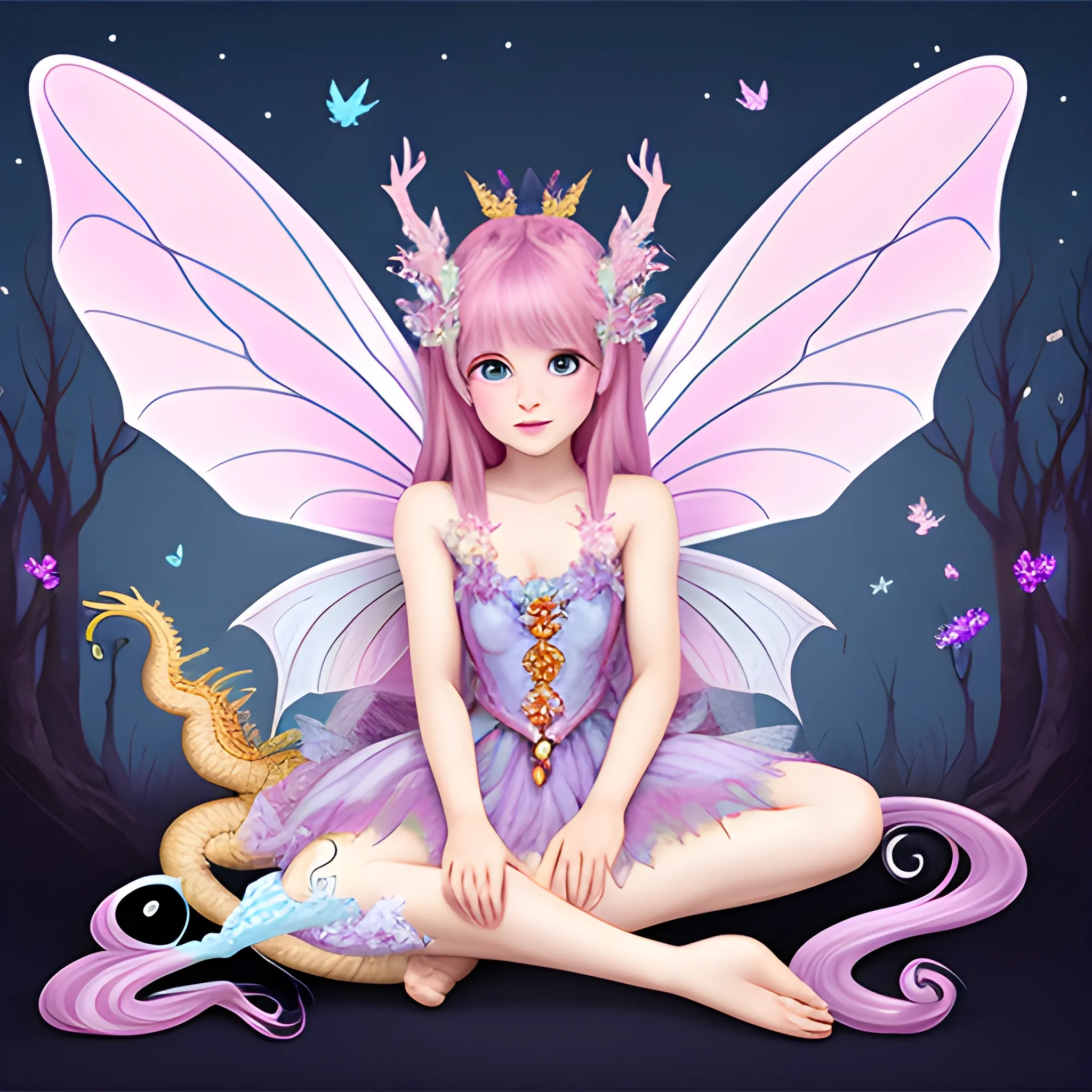 Dragon fairy bear