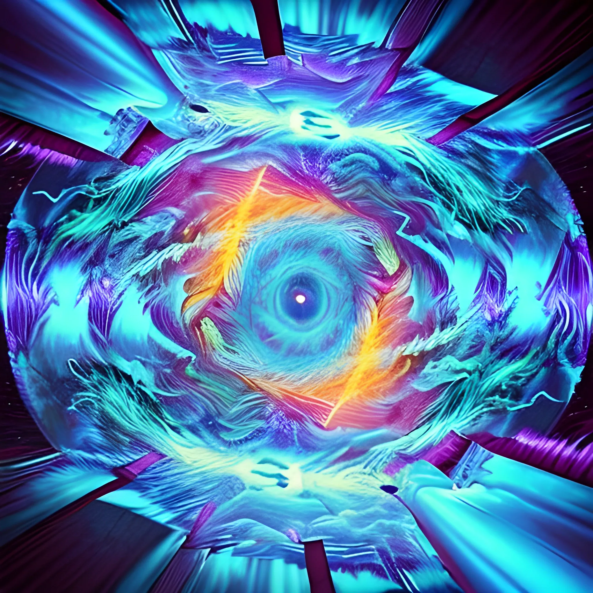 A Dimensional Rift Vortex , Trippy - Arthub.ai