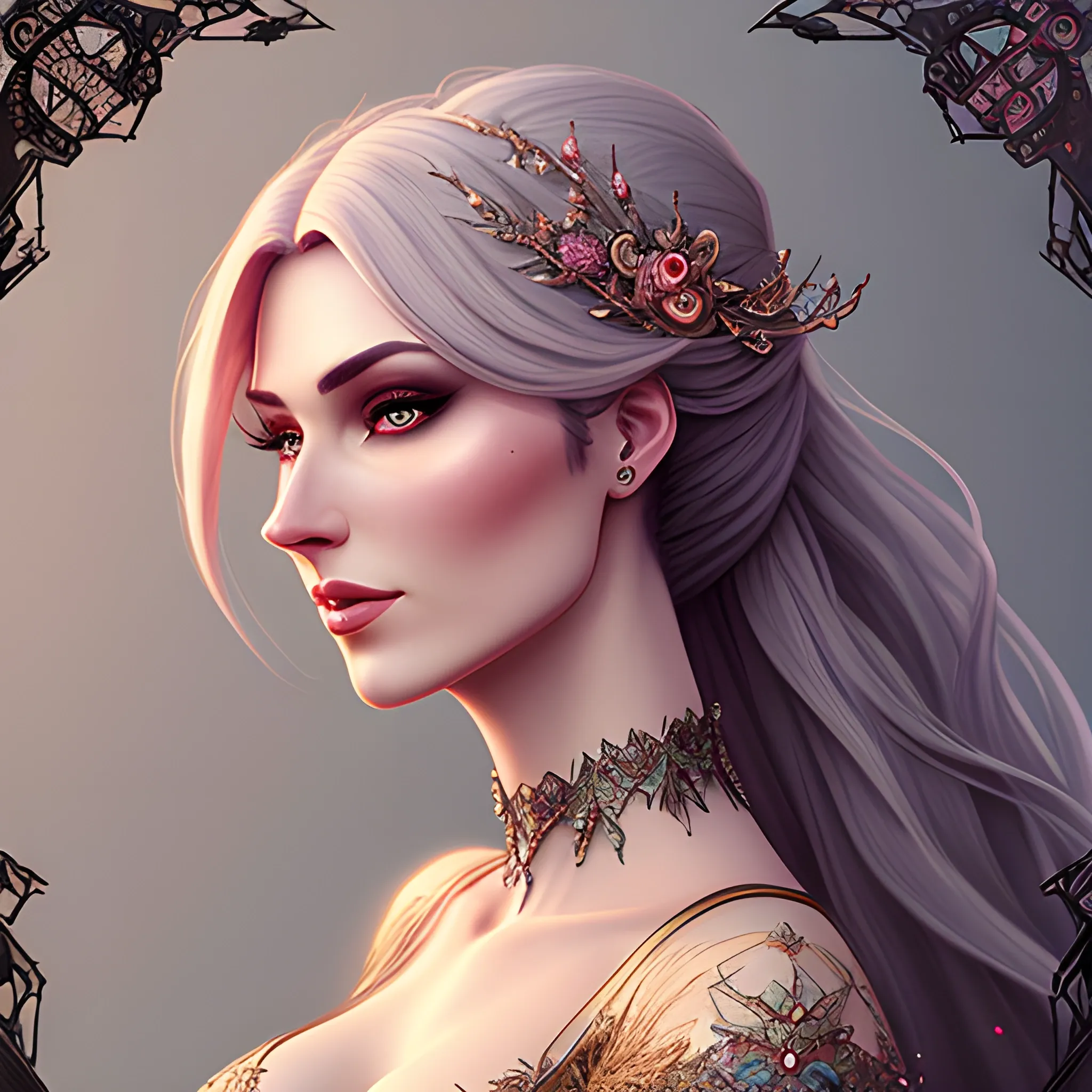 Beautiful girl, concept art, 8k intricate details, fairytale style,