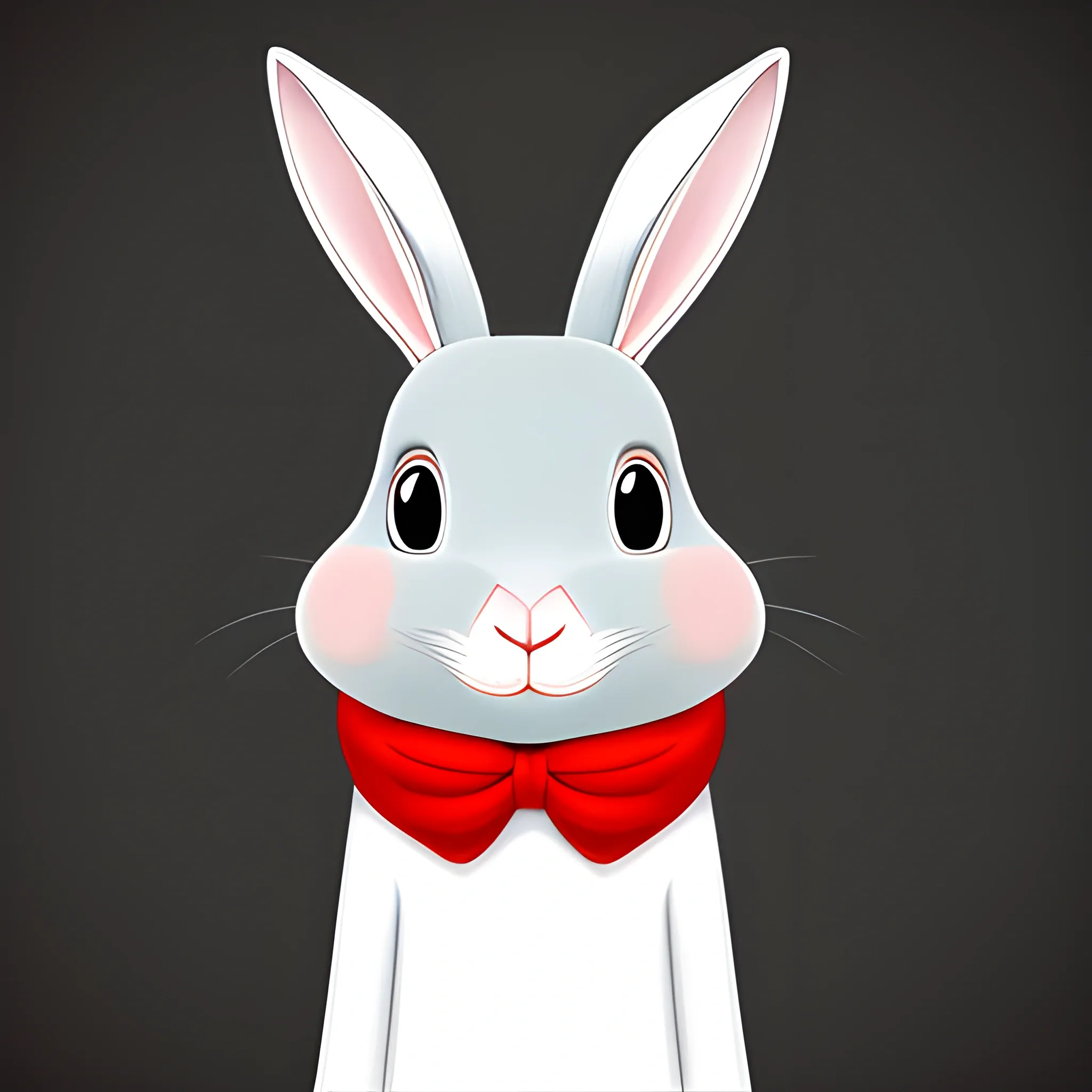 anthropomorphical rabbit, Cartoon