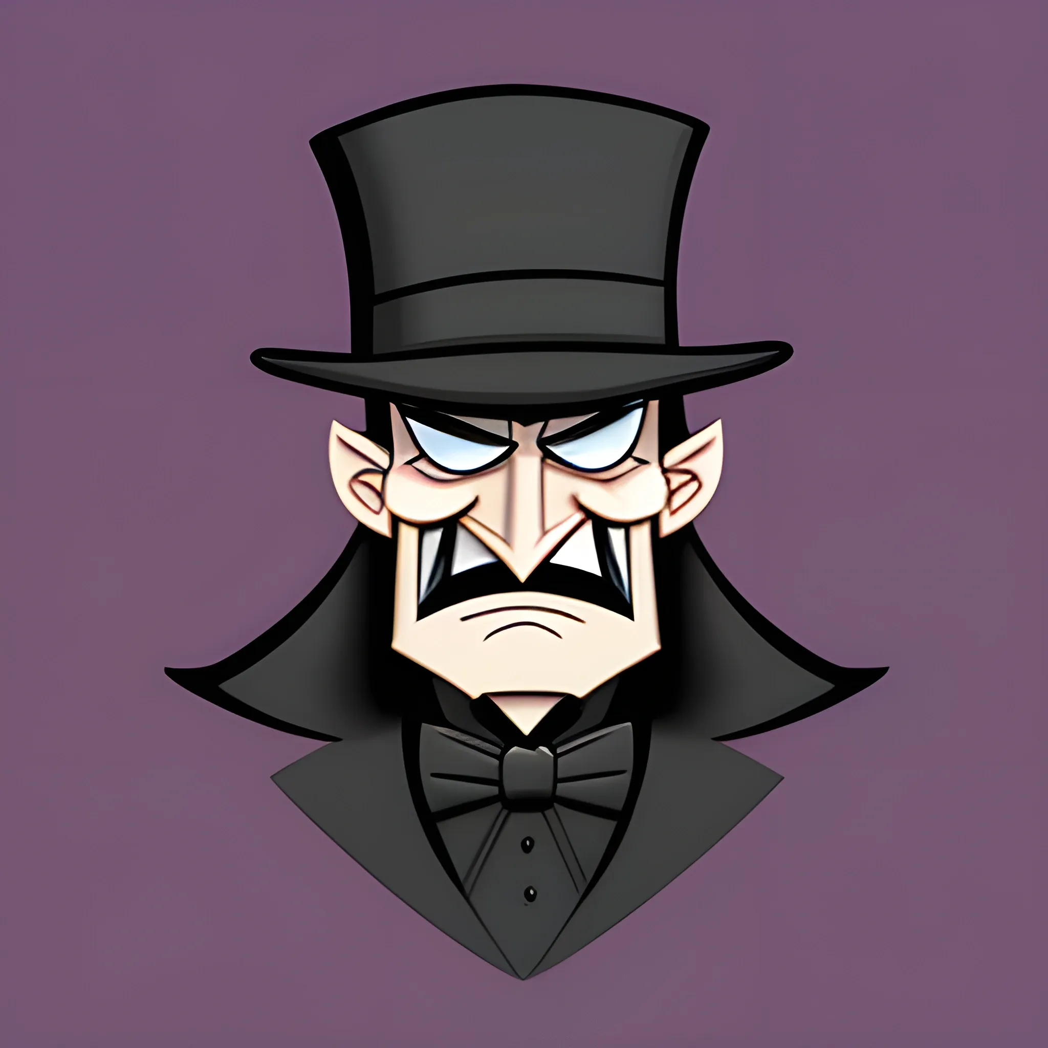 Villainous lord Black Hat , Cartoon