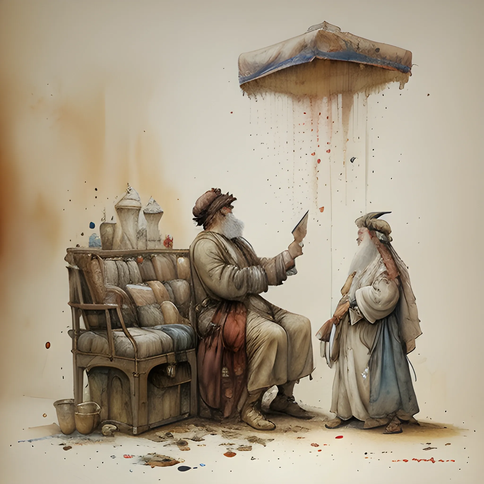 ( ( ( ( ( ( ( ( ( ( ( ( (loose loose watercolor of the hebrew torah, granular splashes dripping. muted colors. ) ) ) ) ) ) ) ) by jean - baptiste monge!!!!!!!! !!!!!!!!!!!!!!!!!!!!!!!! 4k