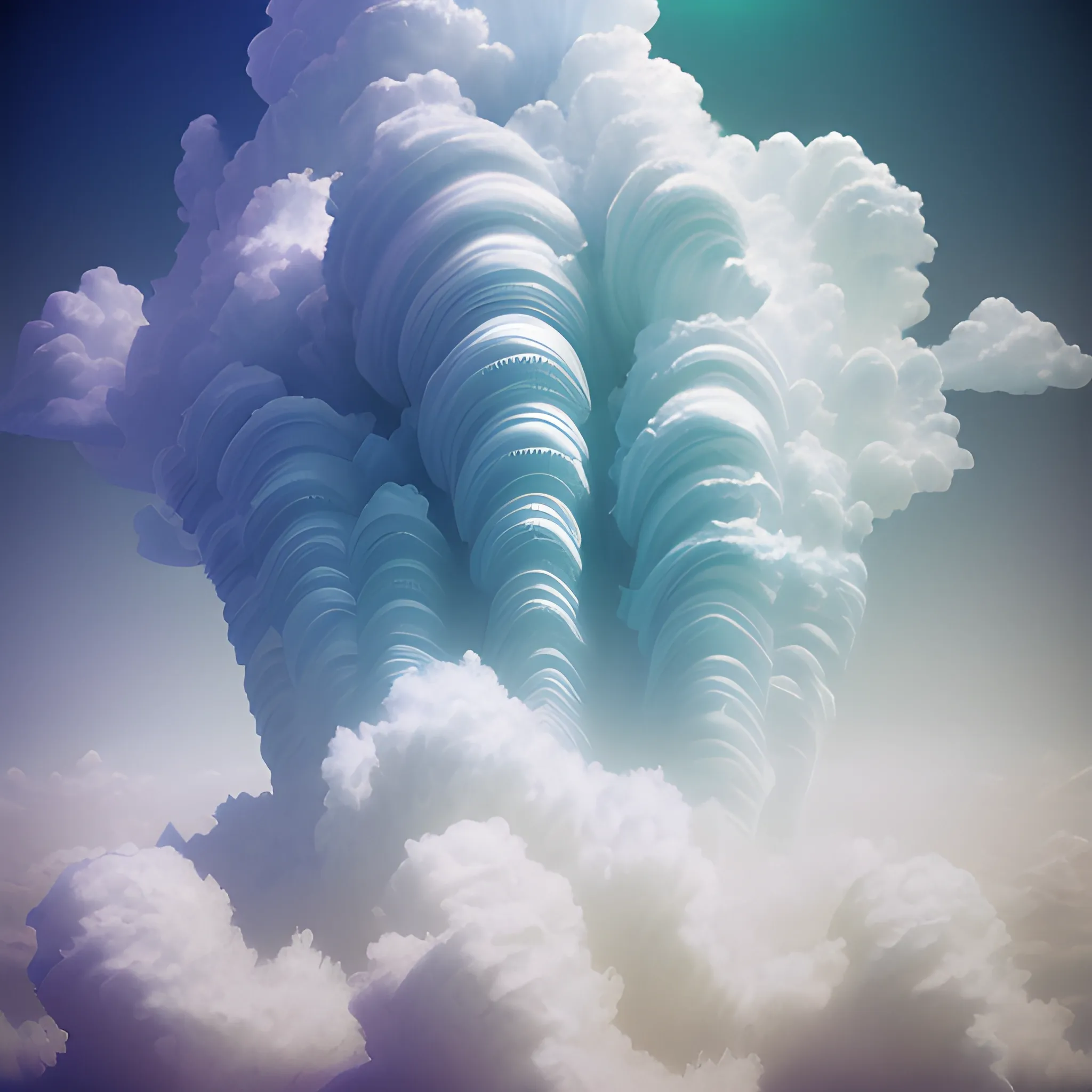 high quality film close up wide angle photograph of a tabernacle moses swimming on cloud!! environment in a partially haze filled dreamstate world. photographic production. art directed. white color. volumetric clouds. white gradient overlay. waves glitch artefacts. extreme facial clarity. 8 k. filmic.